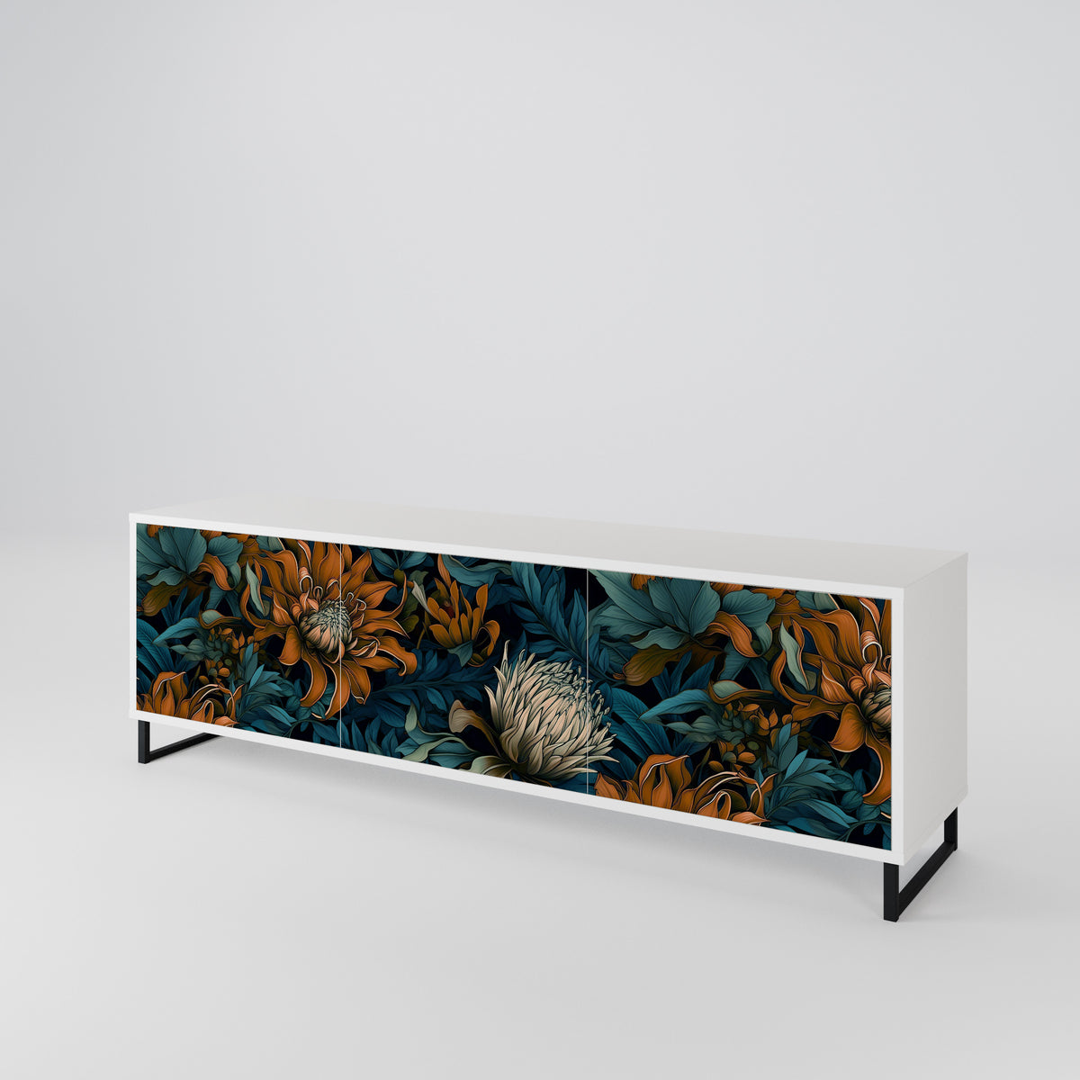 MORNING BLOOM 3-türiges TV-Lowboard