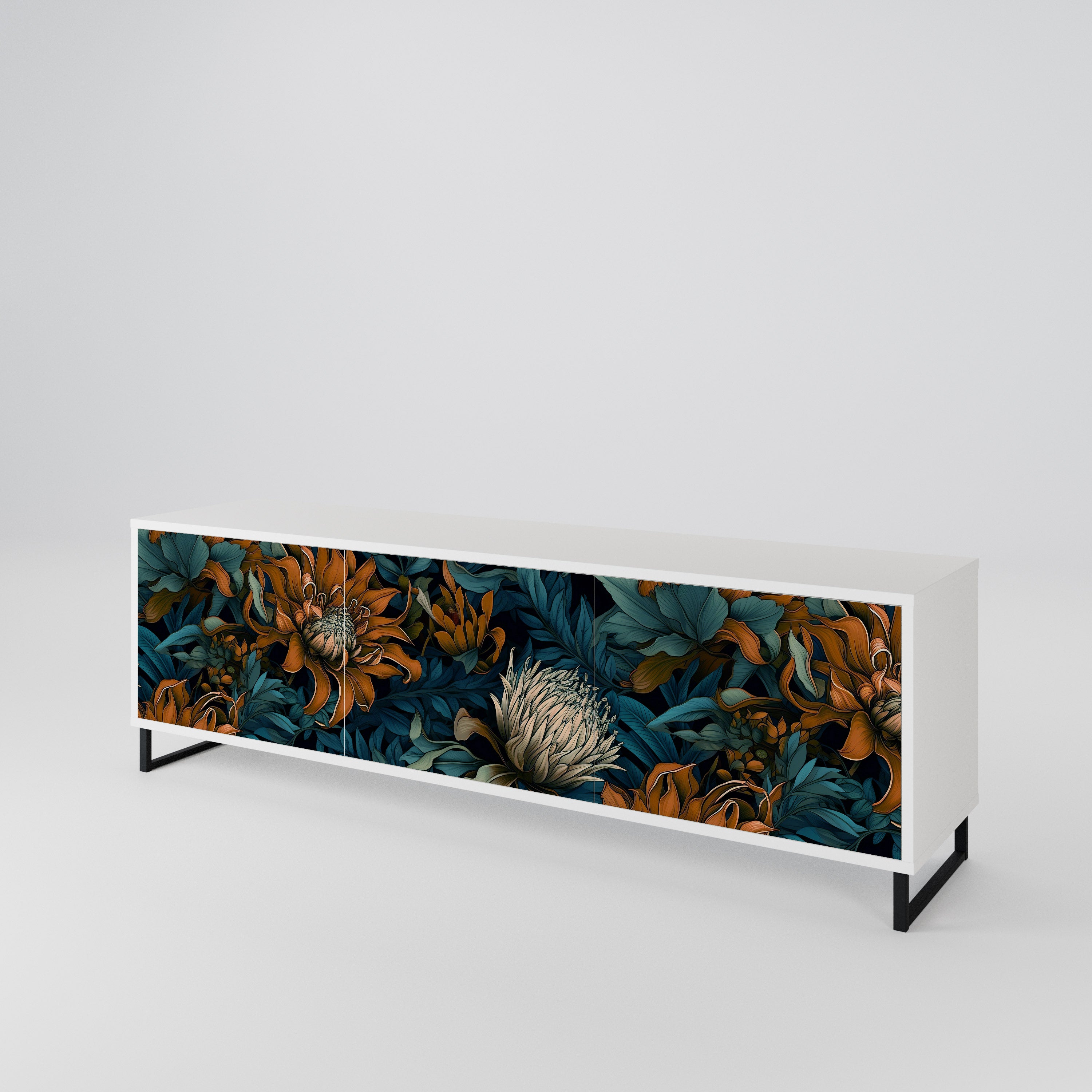 MORNING BLOOM 3-türiges TV-Lowboard