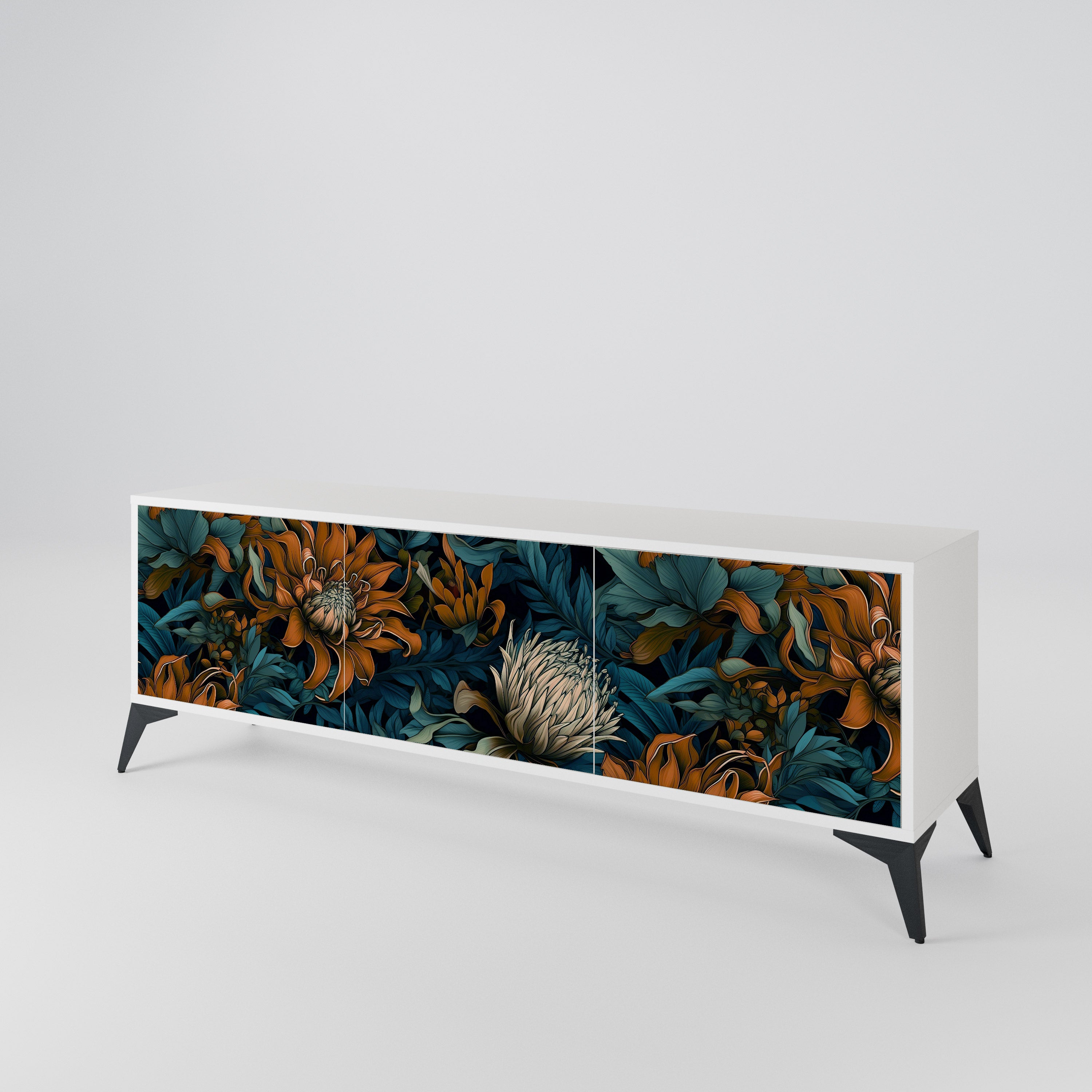MORNING BLOOM 3-türiges TV-Lowboard