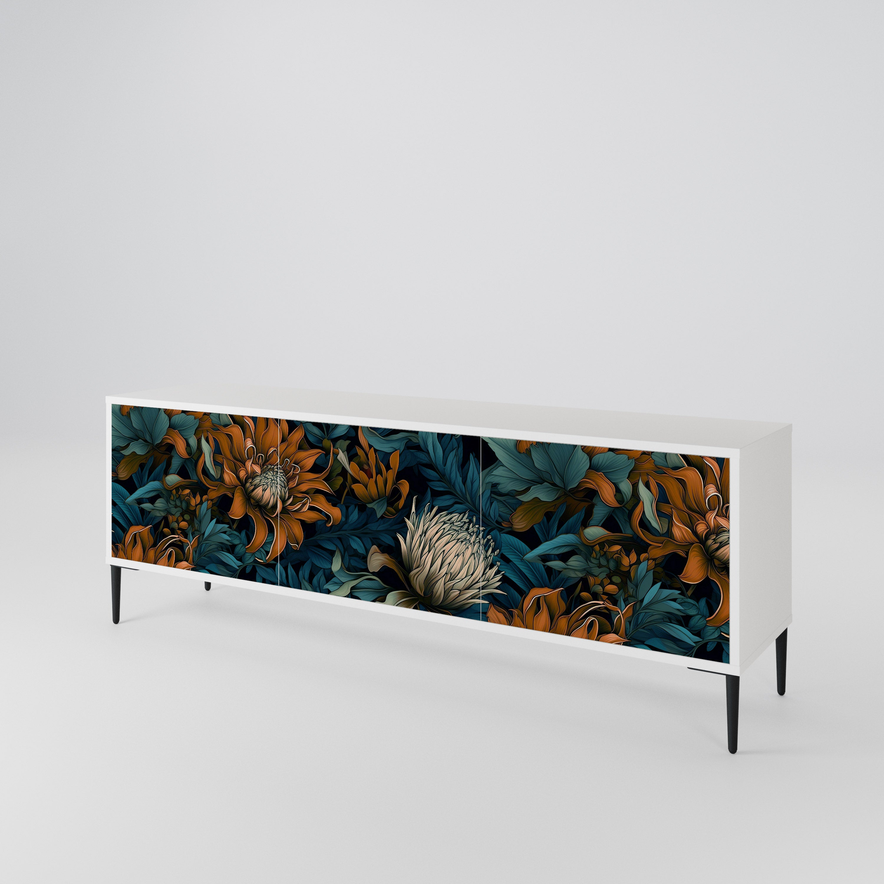 MORNING BLOOM 3-türiges TV-Lowboard