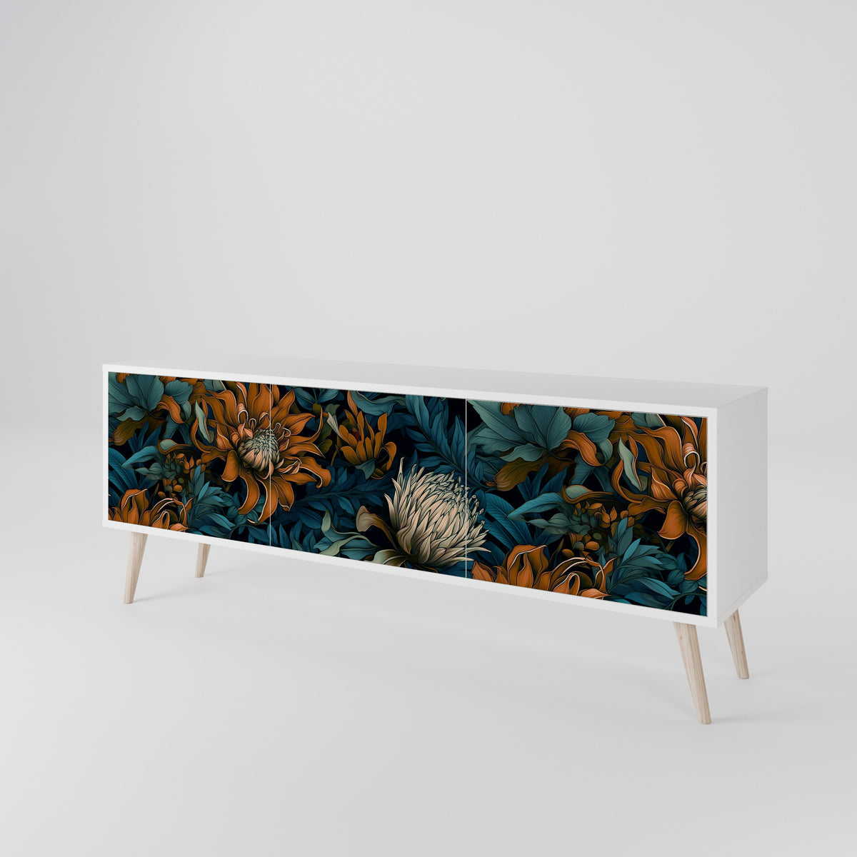 MORNING BLOOM 3-türiges TV-Lowboard