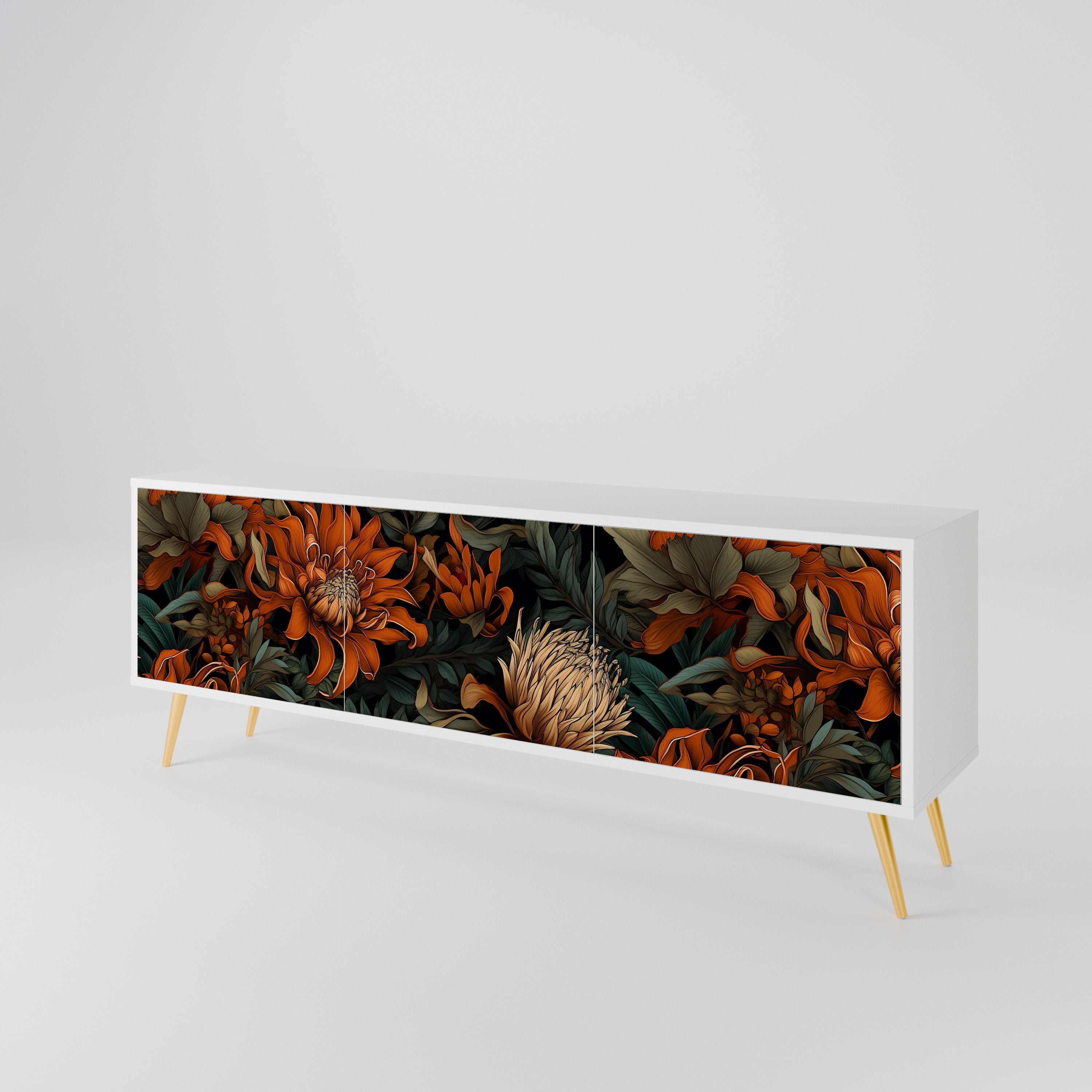 DAWN BLOOM 3-türiges TV-Lowboard