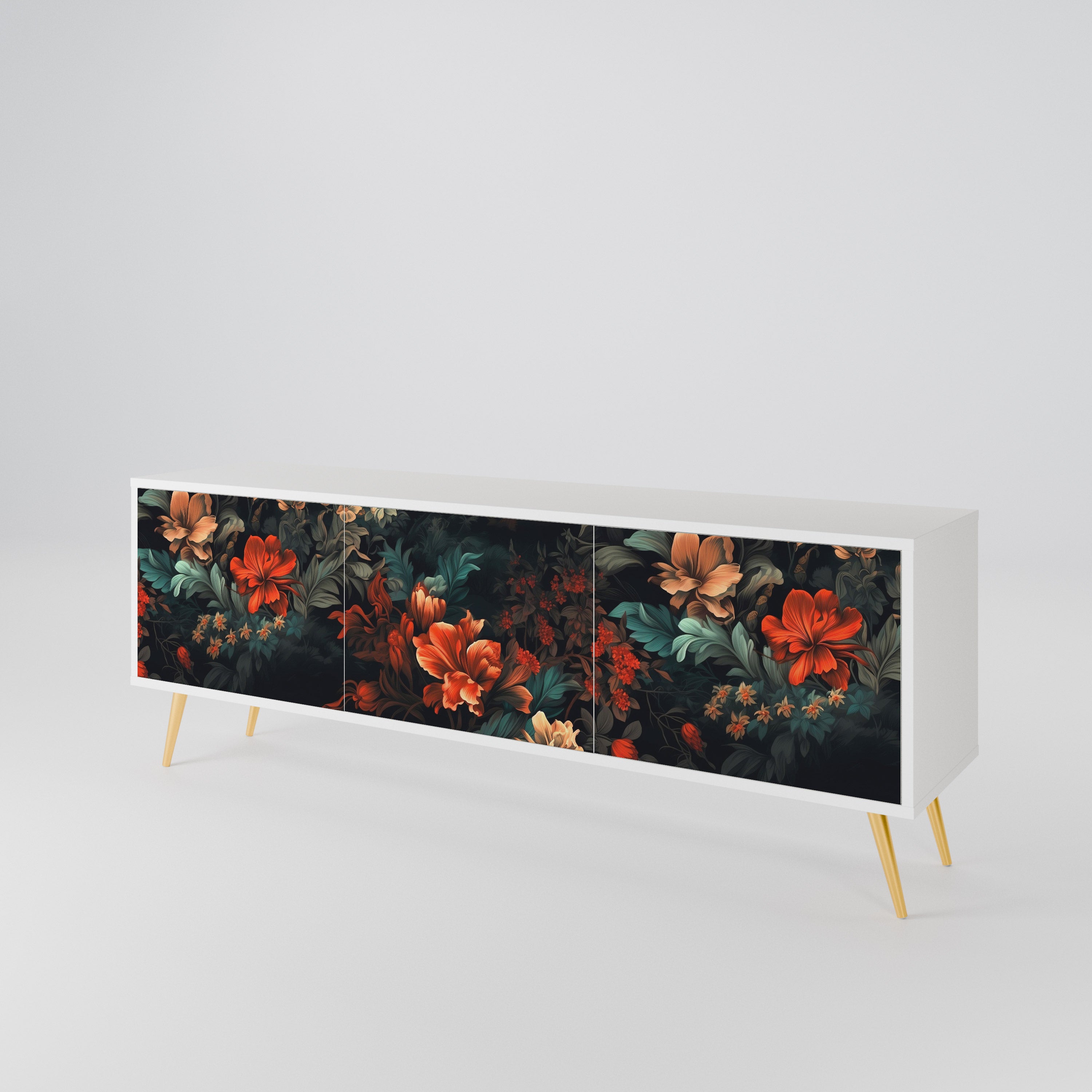 IMAGINARY BLOSSOM 3-türiges TV-Lowboard