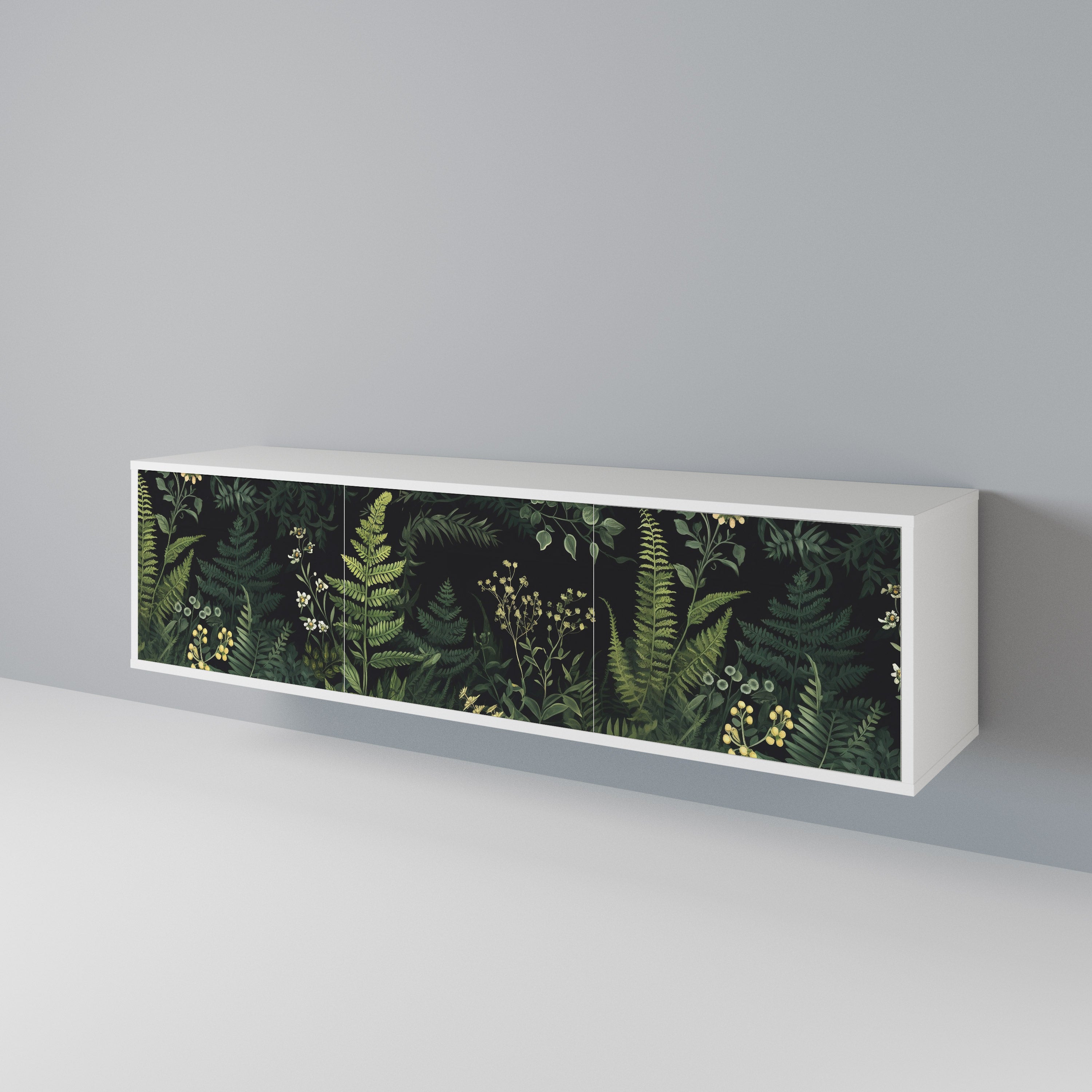 FERN FLOWERS 3-Door TV Cabinet