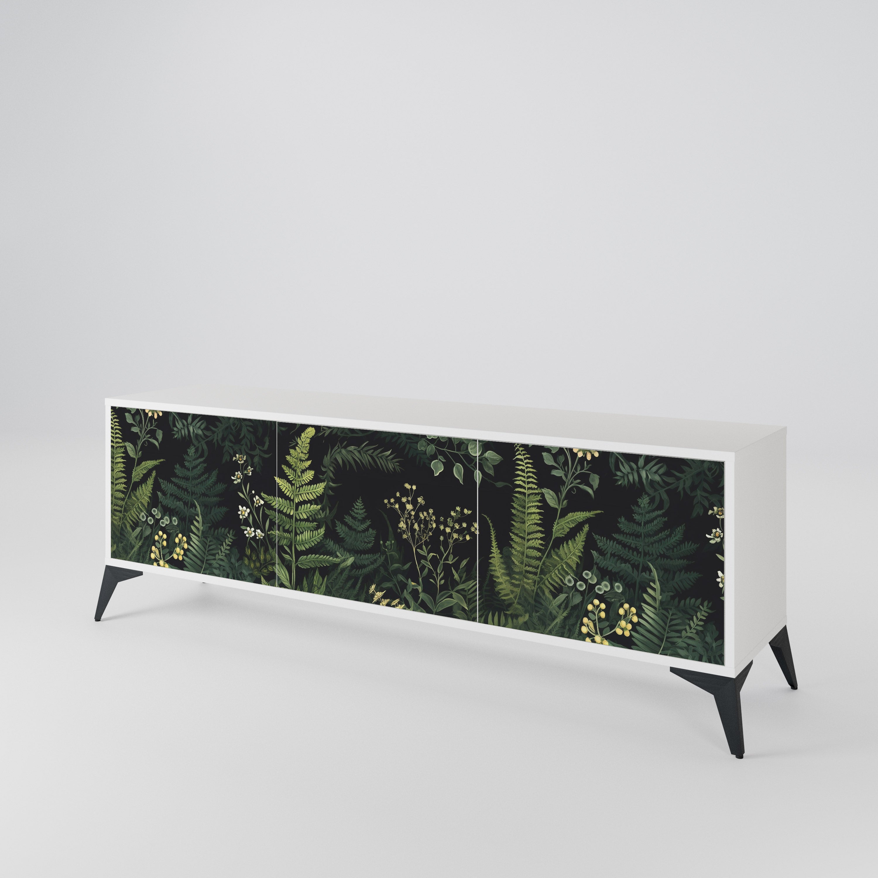 FERN FLOWERS 3-Door TV Cabinet