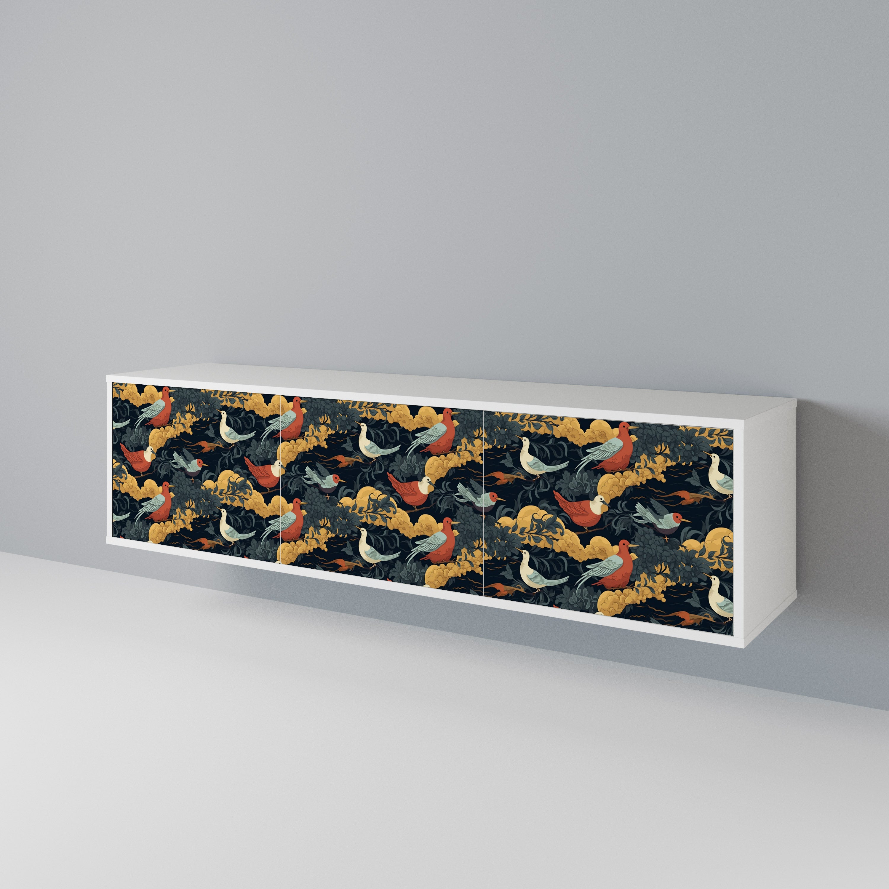 FOWLY DAZE 3-Door TV Cabinet