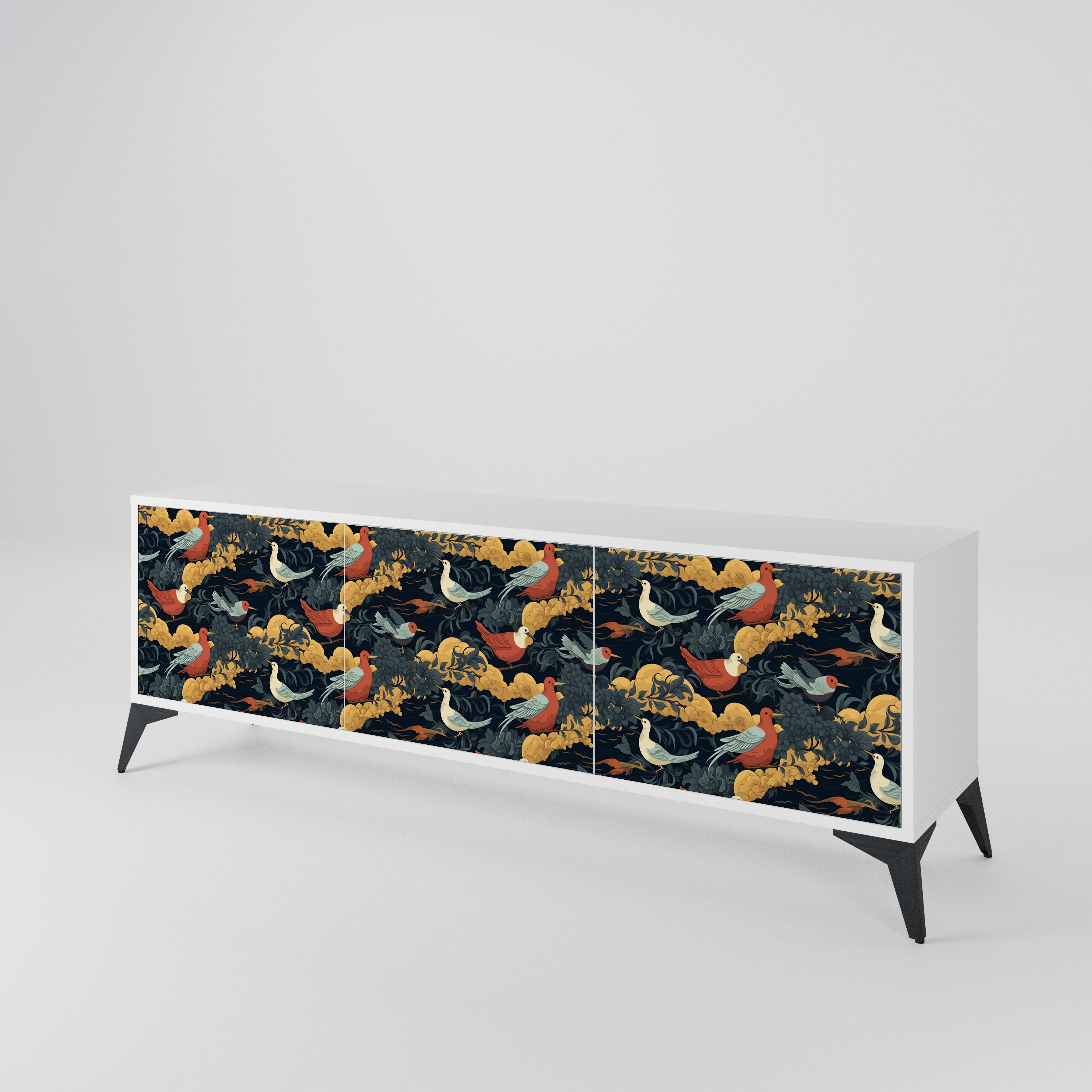 FOWLY DAZE 3-Door TV Cabinet