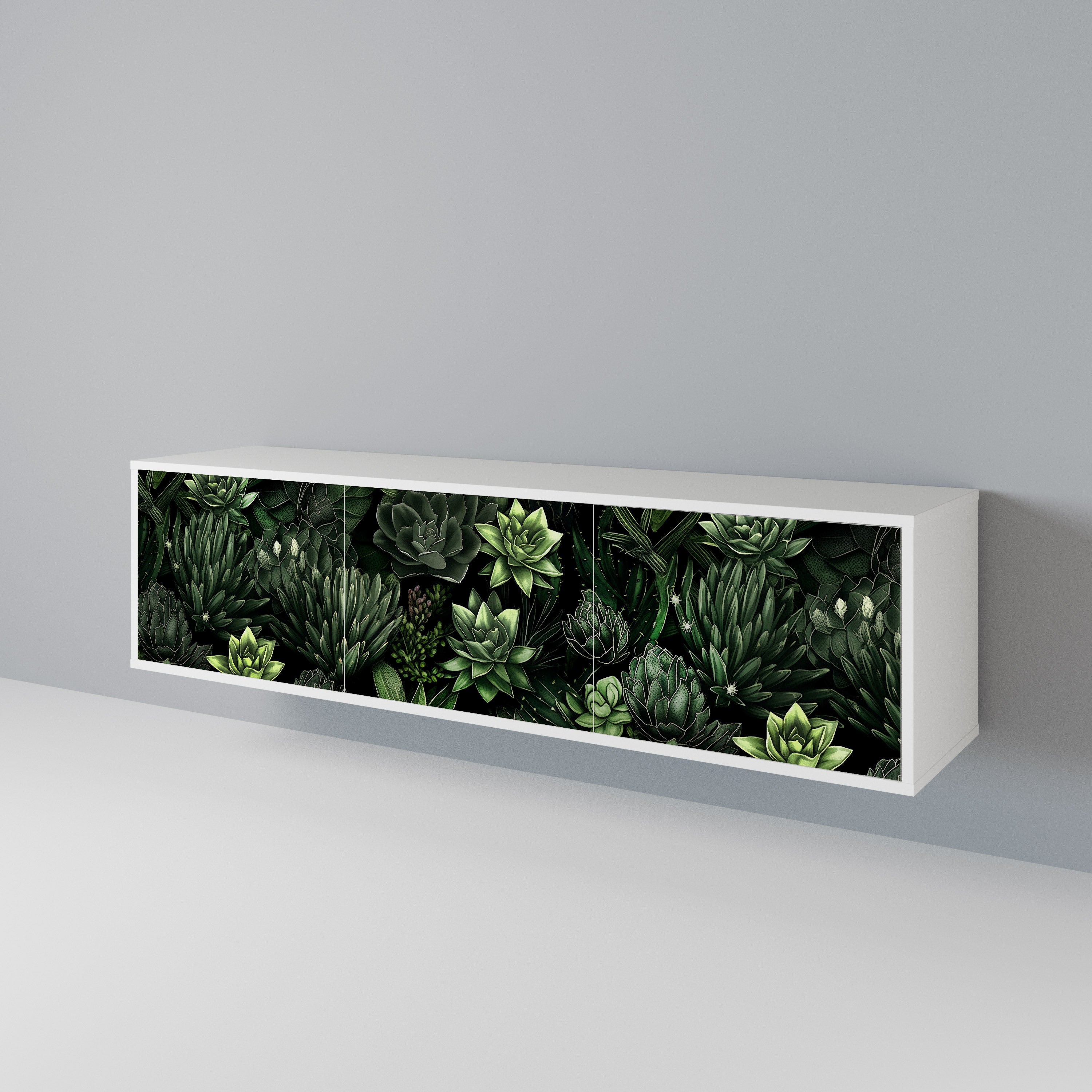 SUCCULENT JUNGLE 3-Door TV Cabinet