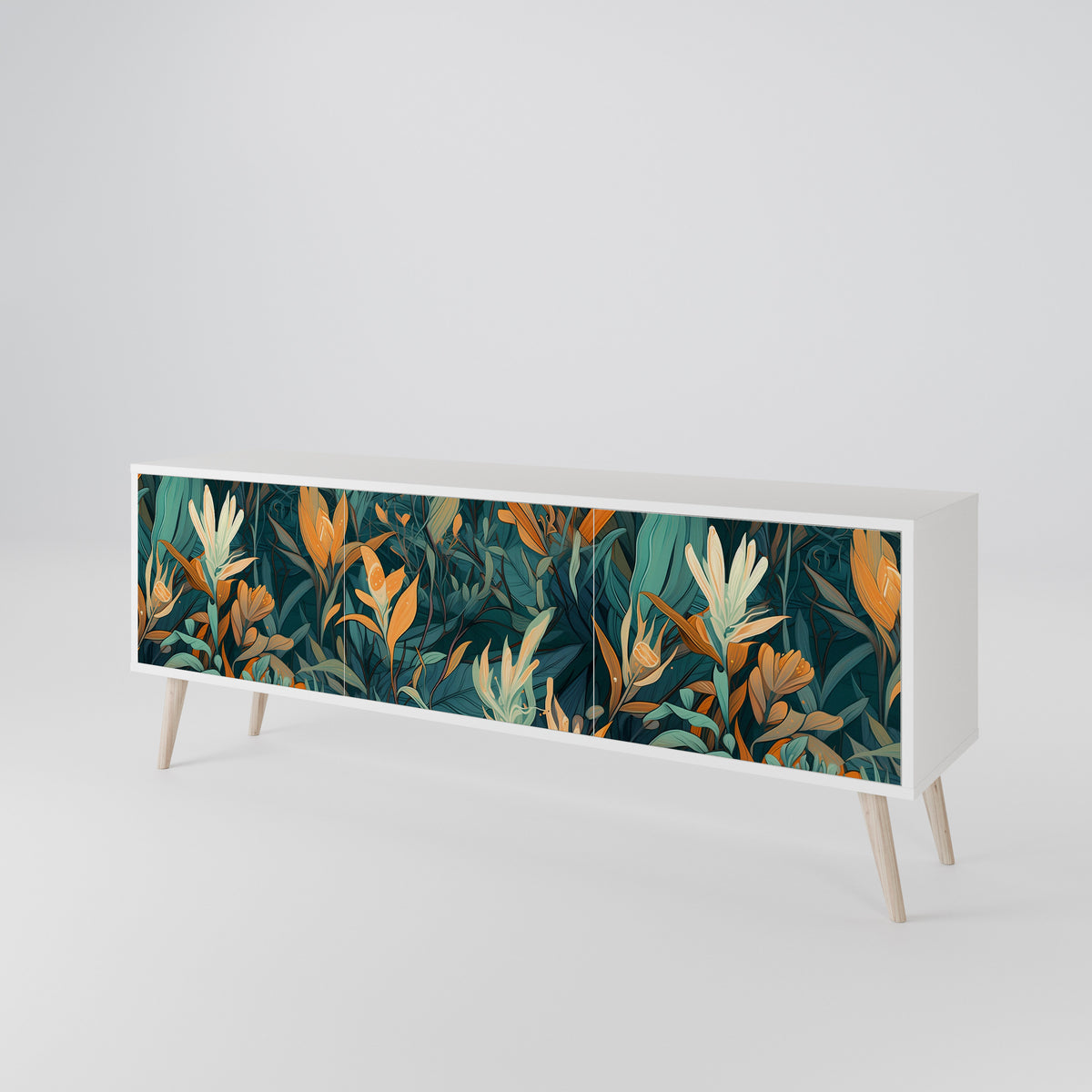 FLORAL SERENITY 3-türiges TV-Lowboard