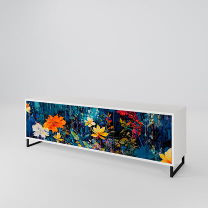MIDNIGHT BLOSSOM 3-türiges TV-Lowboard
