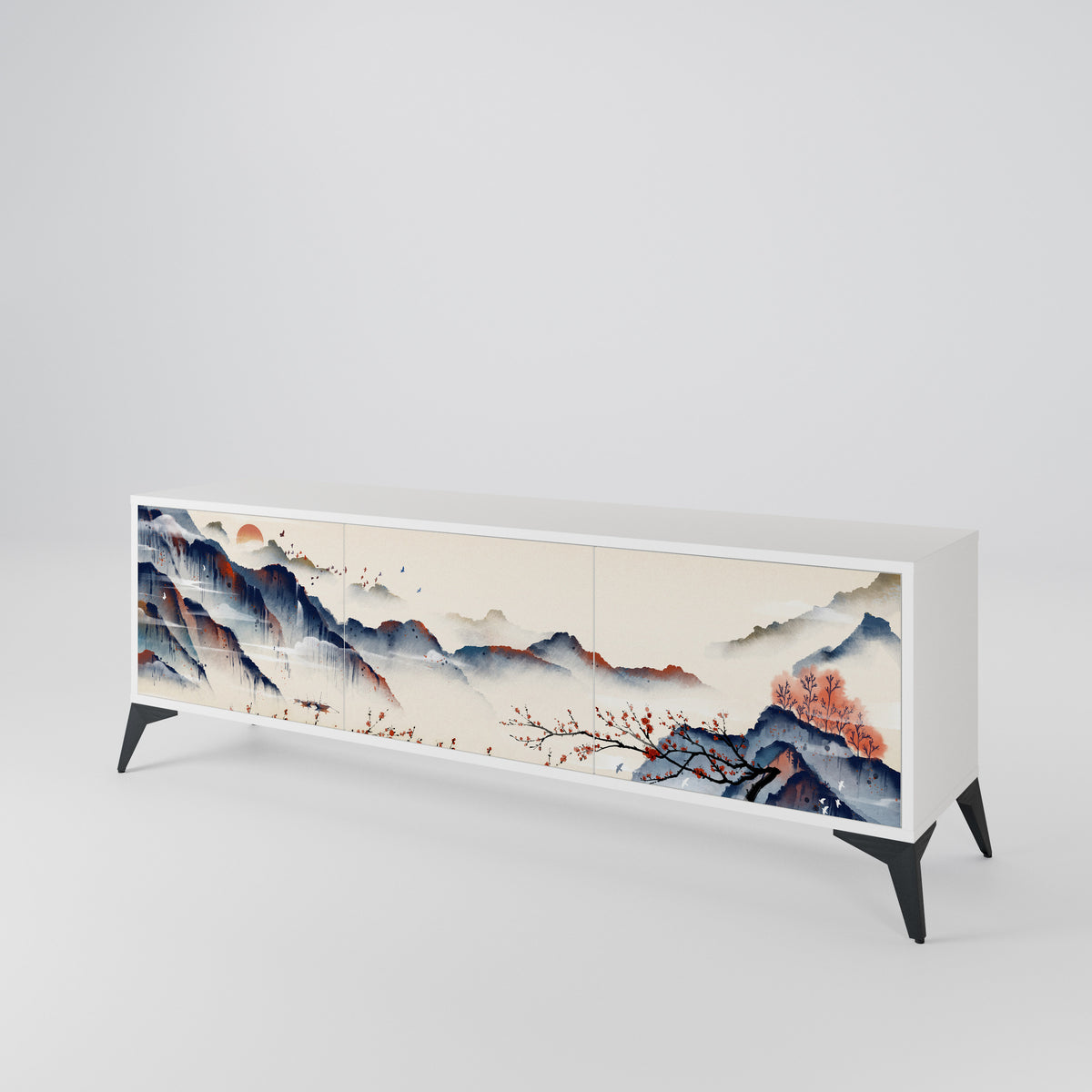JAPANESE LANDSCAPE 3-türiges TV-Lowboard