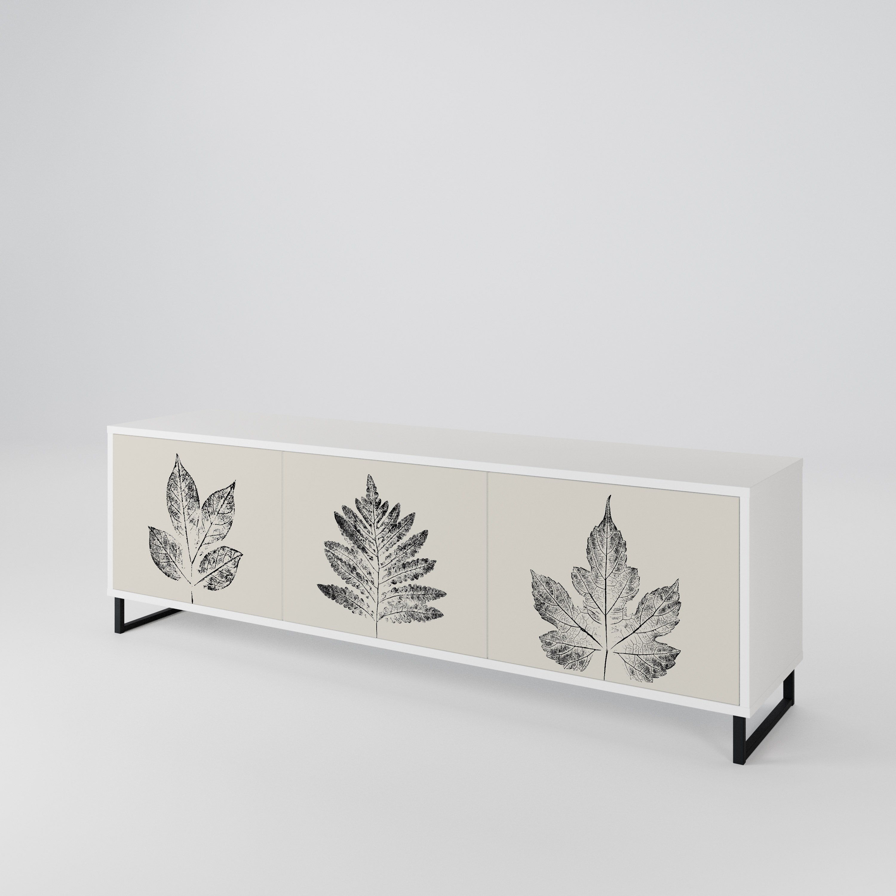 LEAFY STAMPS 3-türiges TV-Lowboard