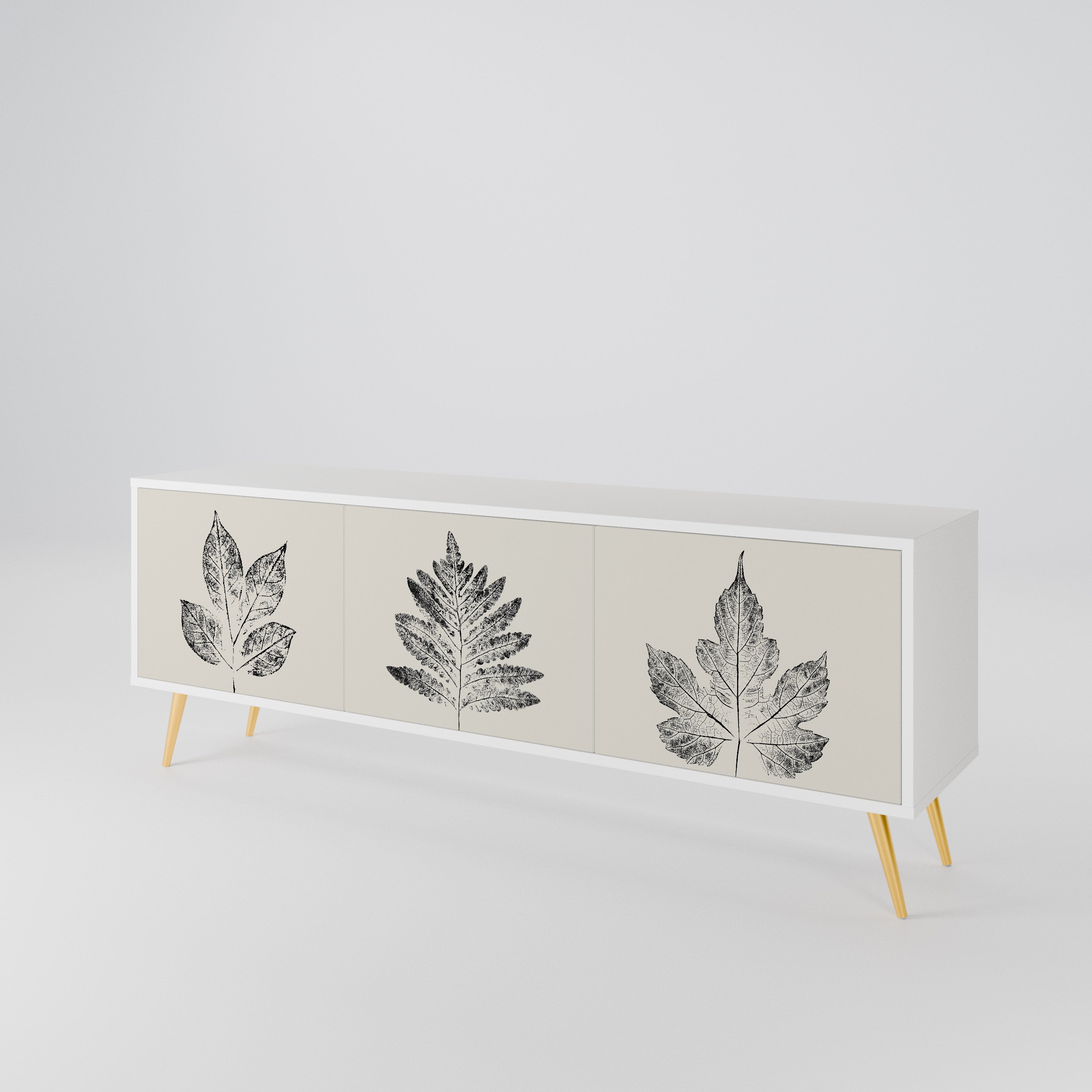 LEAFY STAMPS 3-türiges TV-Lowboard