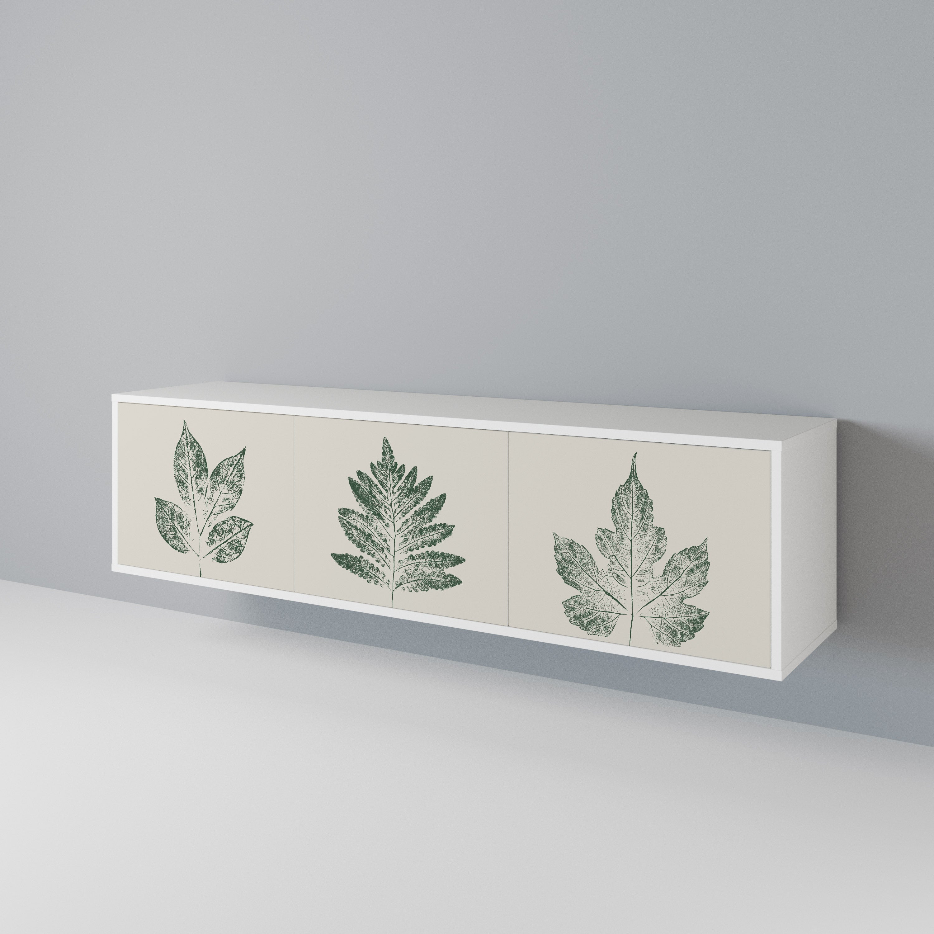 GREEN LEAFY STAMPS 3-türiges TV-Lowboard