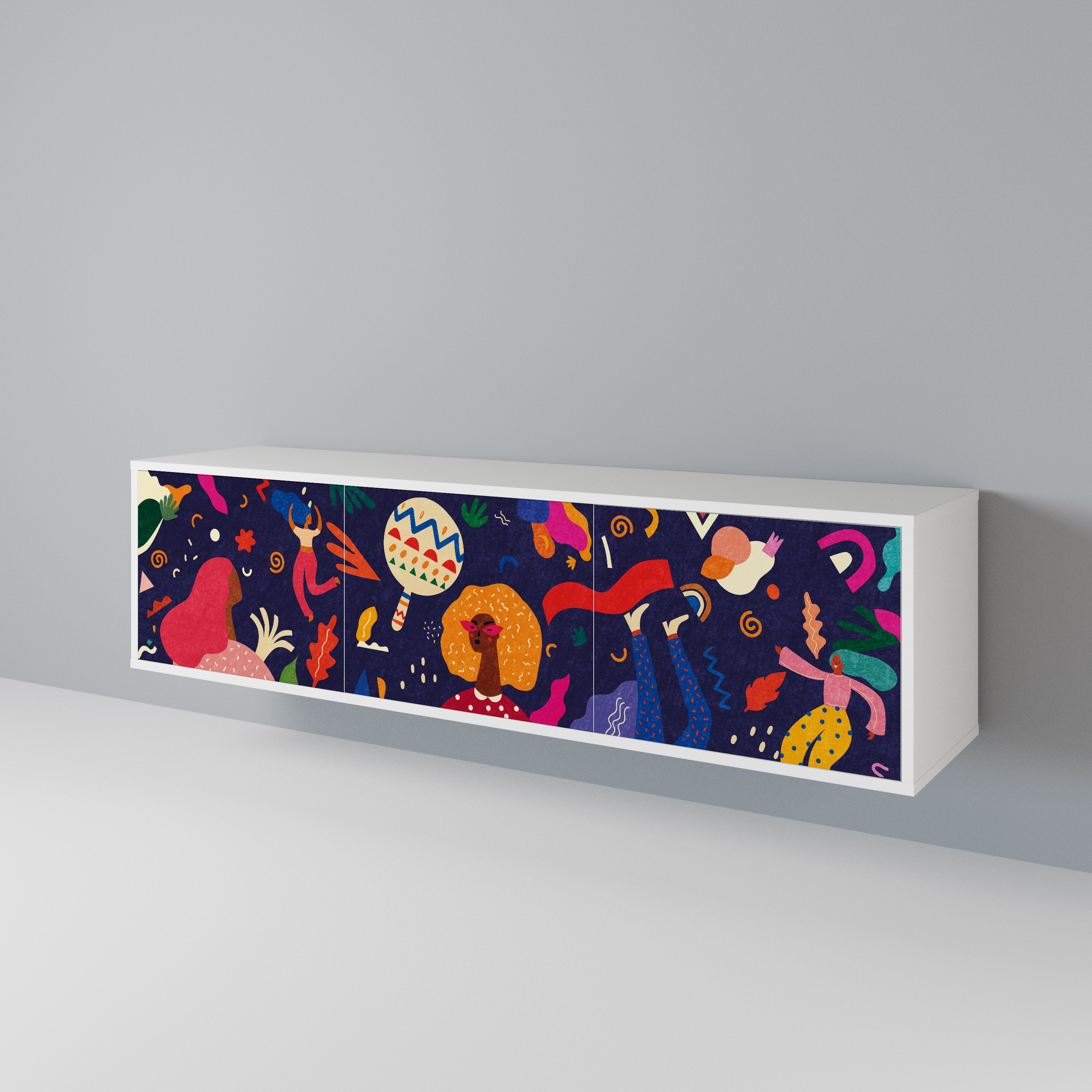 FESTIVE PLEASURES 3-türiges TV-Lowboard