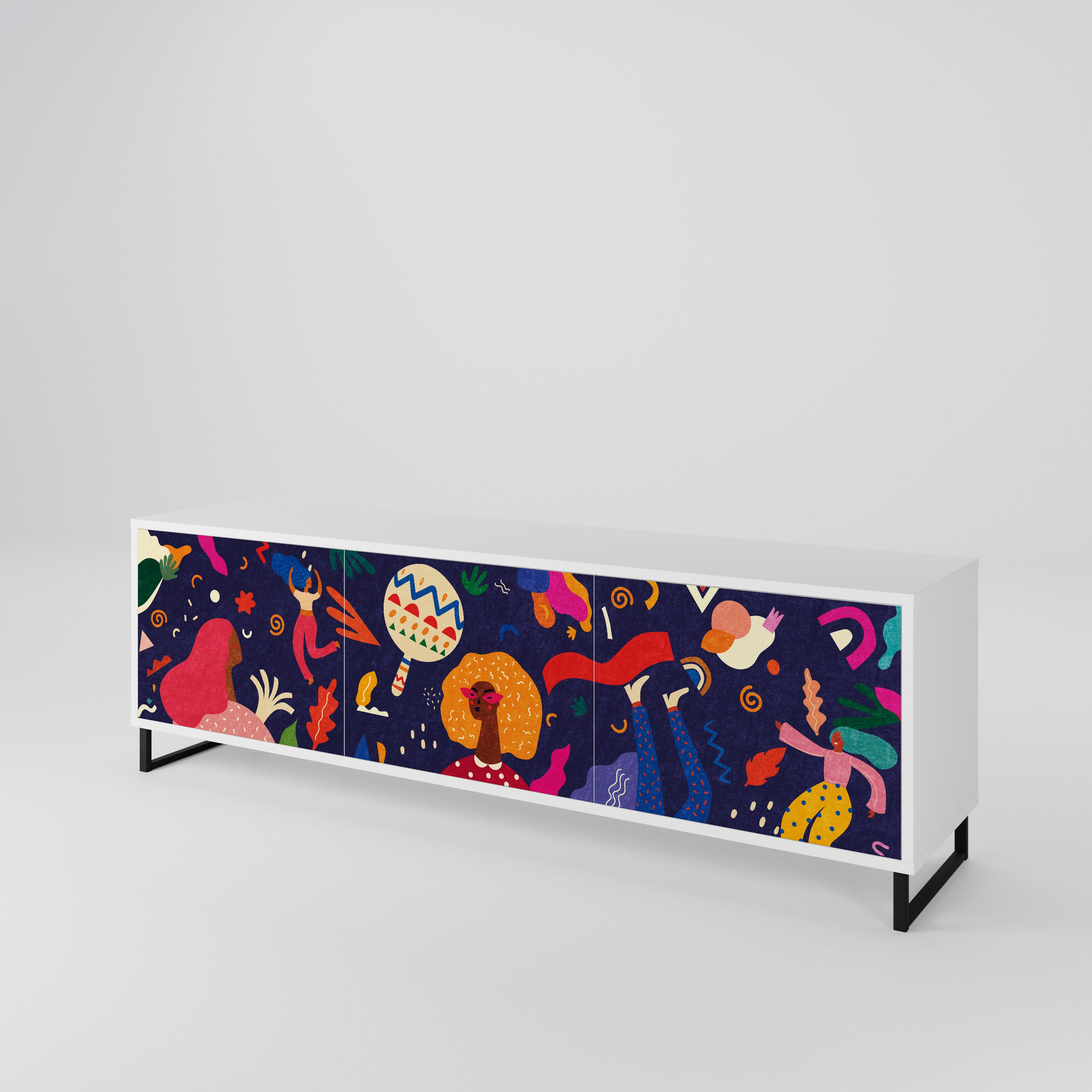 FESTIVE PLEASURES 3-türiges TV-Lowboard