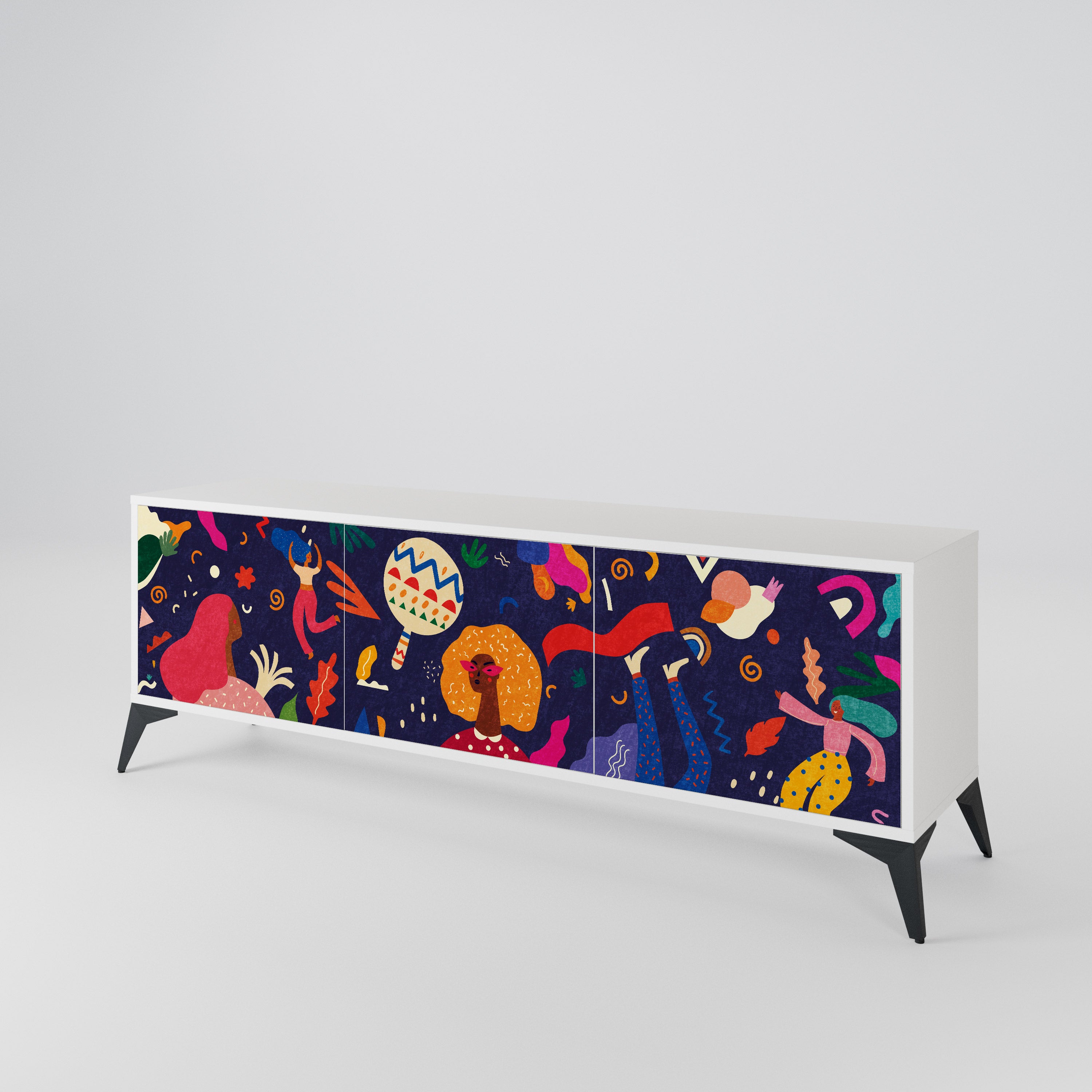 FESTIVE PLEASURES 3-türiges TV-Lowboard