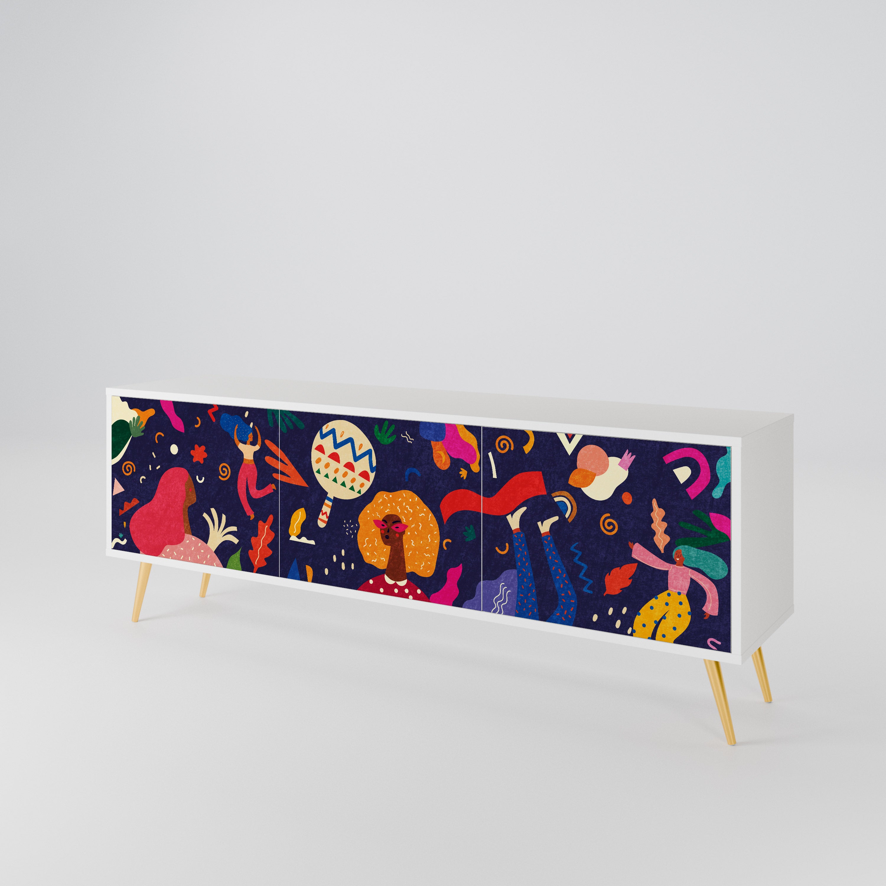 FESTIVE PLEASURES 3-türiges TV-Lowboard