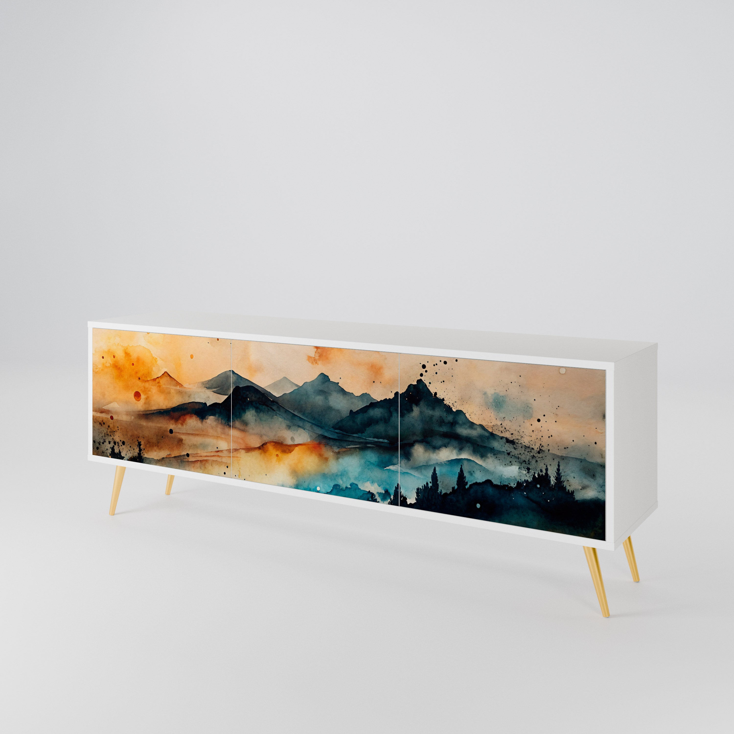 OMINOUS MOUNTAINS 3-türiges TV-Lowboard