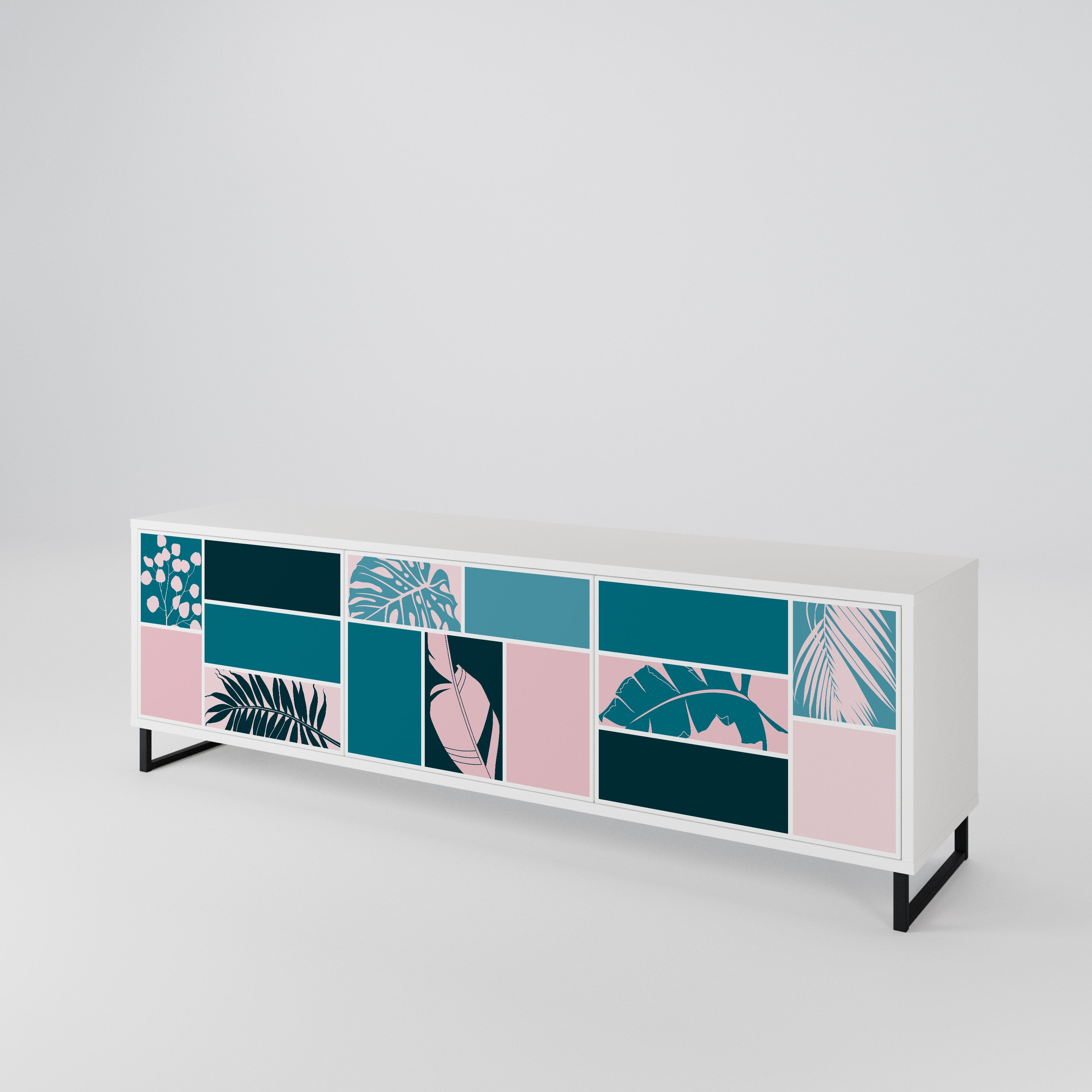 COMBINATION OF SHAPES 3-türiges TV-Lowboard