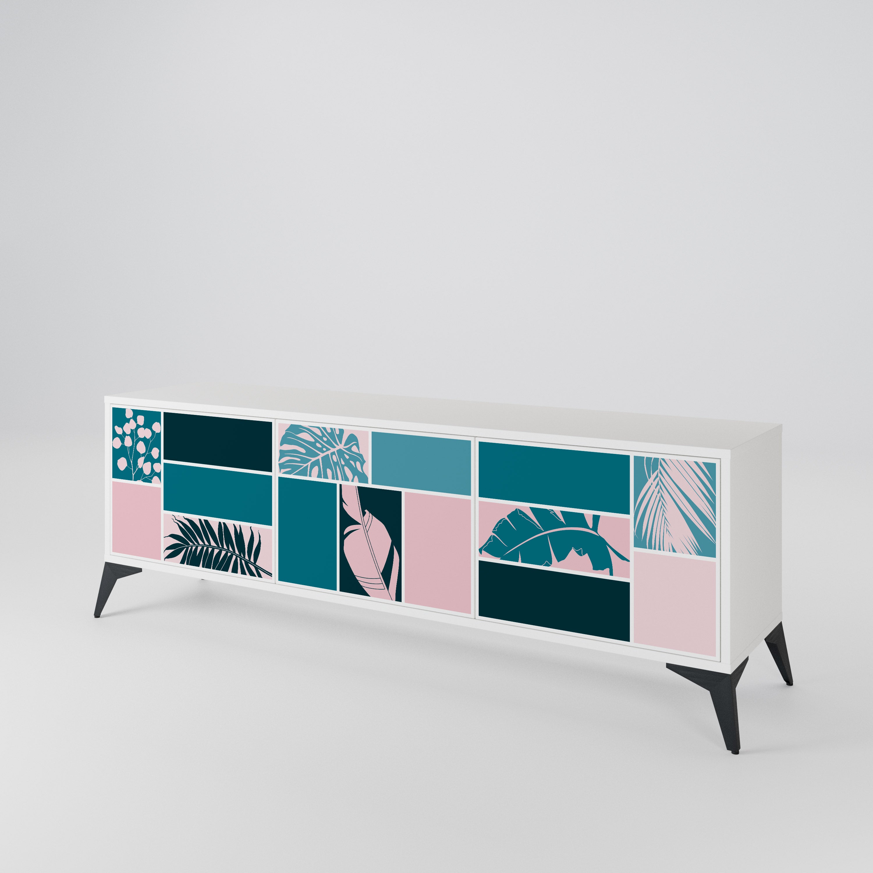 COMBINATION OF SHAPES 3-türiges TV-Lowboard