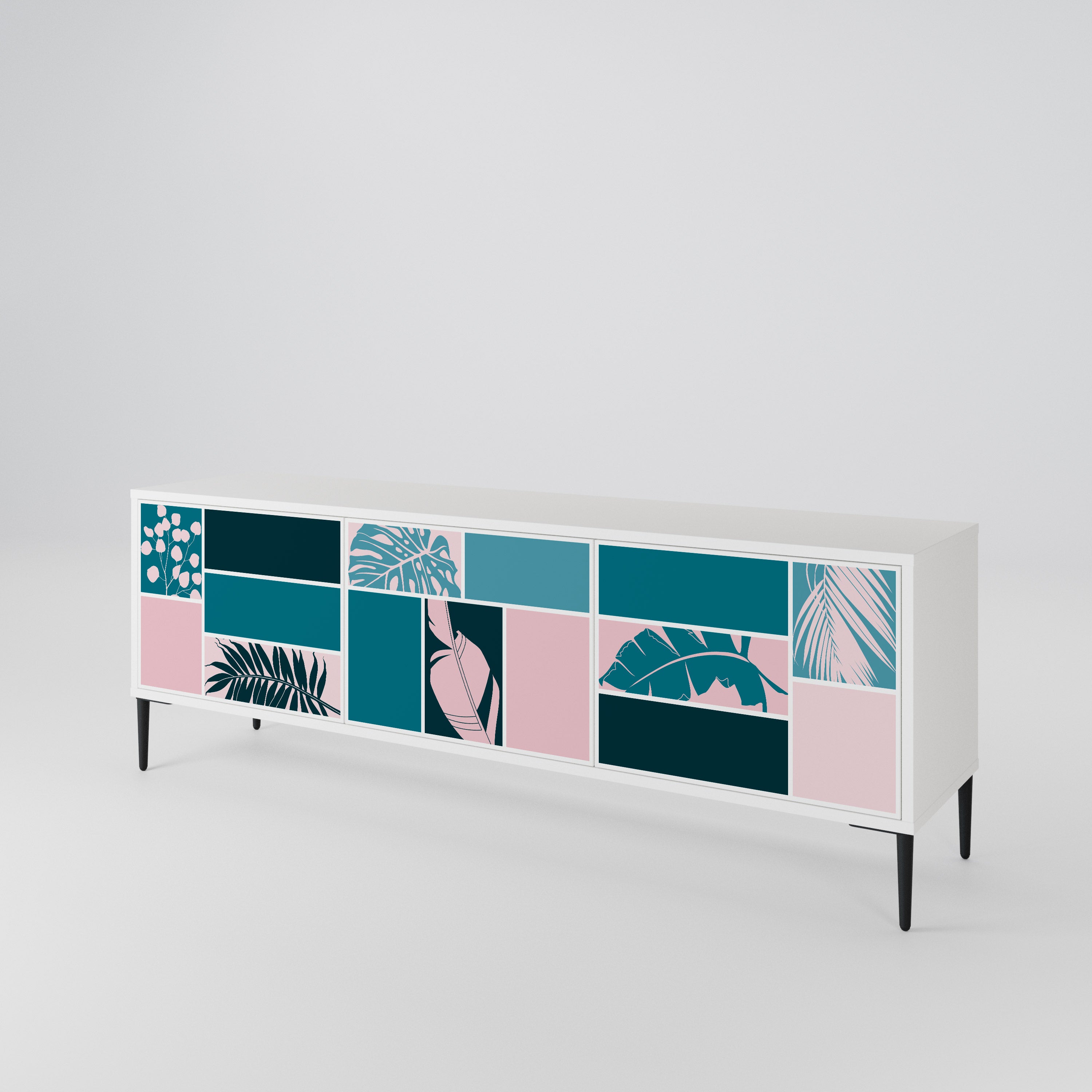 COMBINATION OF SHAPES 3-türiges TV-Lowboard