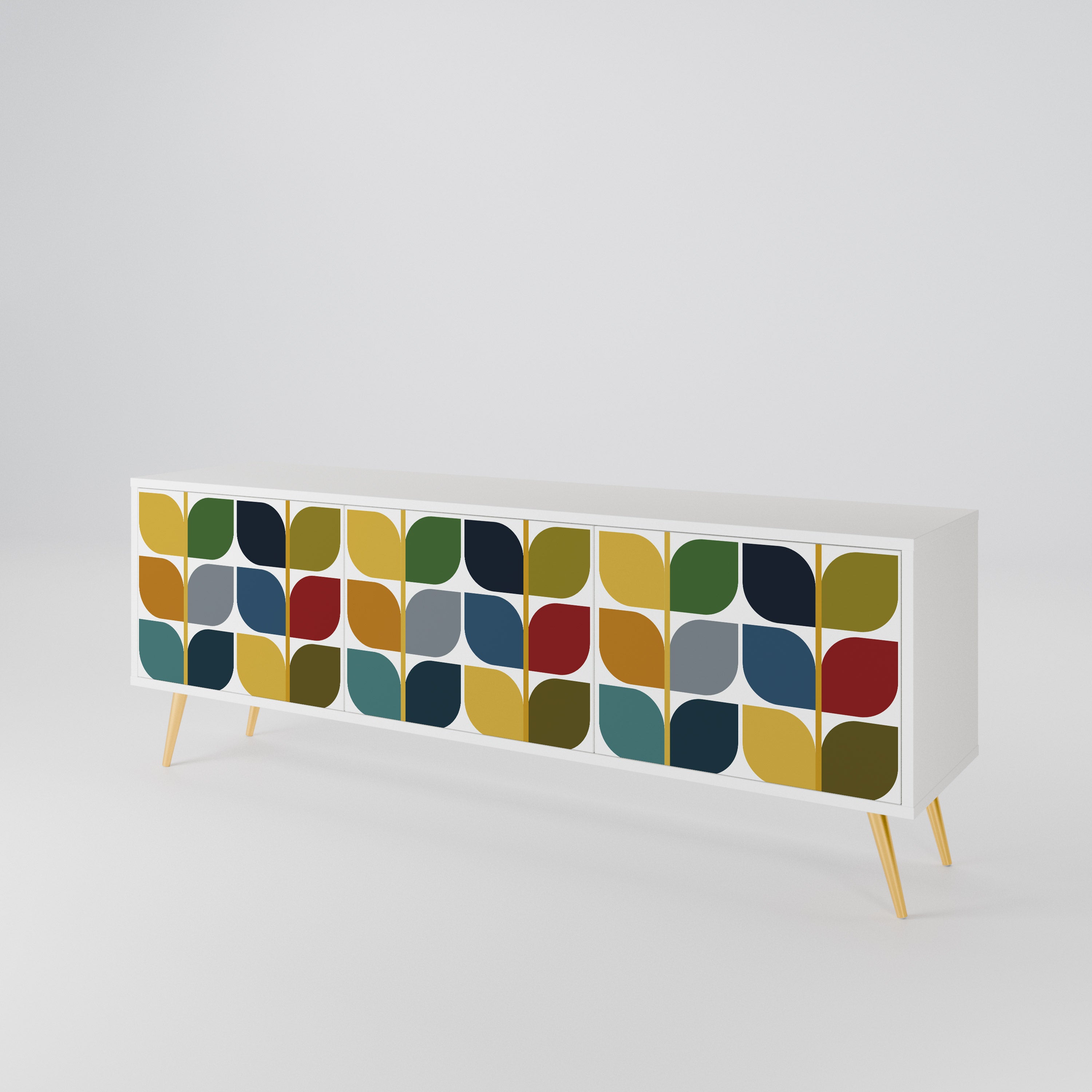 WEIGHTLESS HOURS 3-Door TV Cabinet