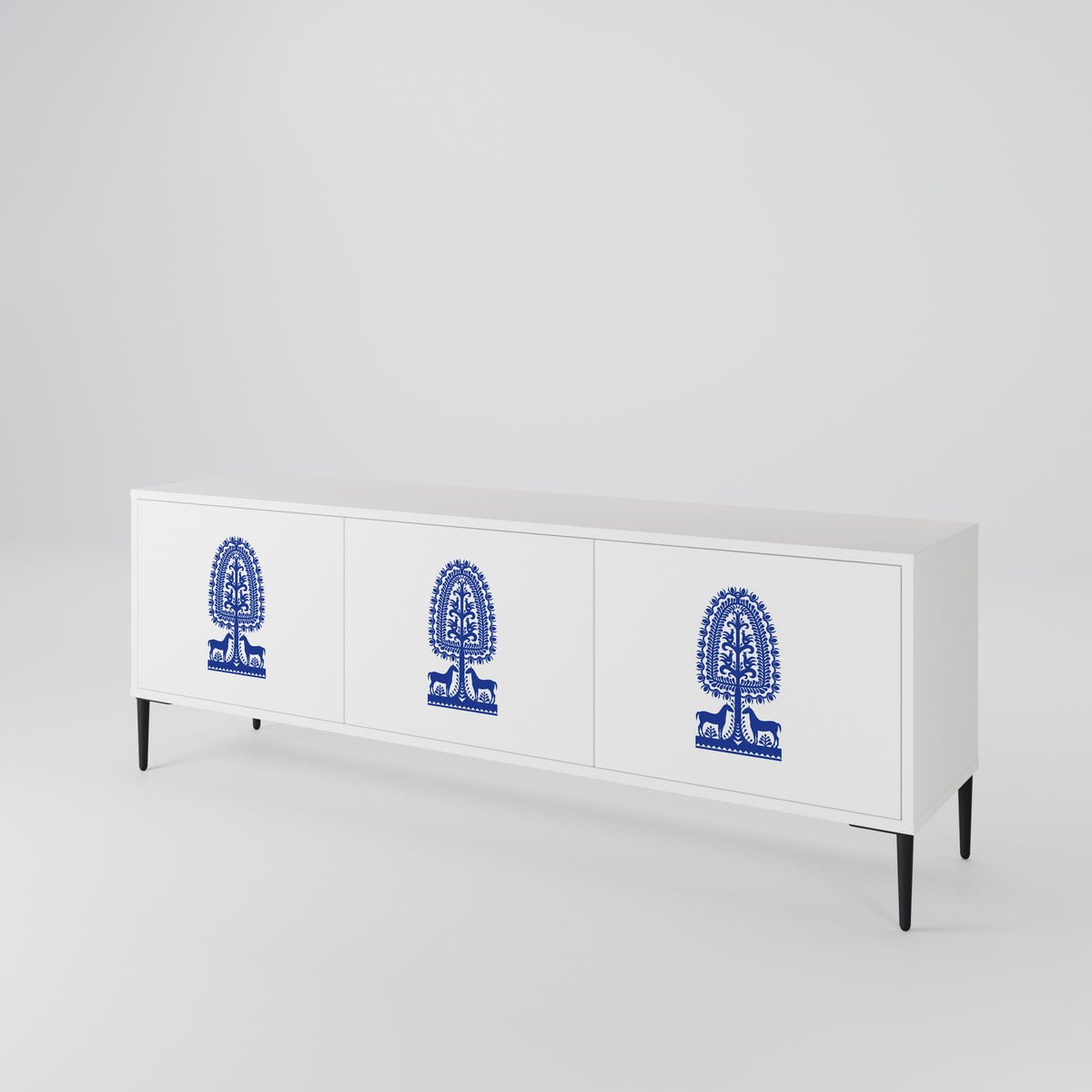 POLISH FOLK ART 3-türiges TV-Lowboard
