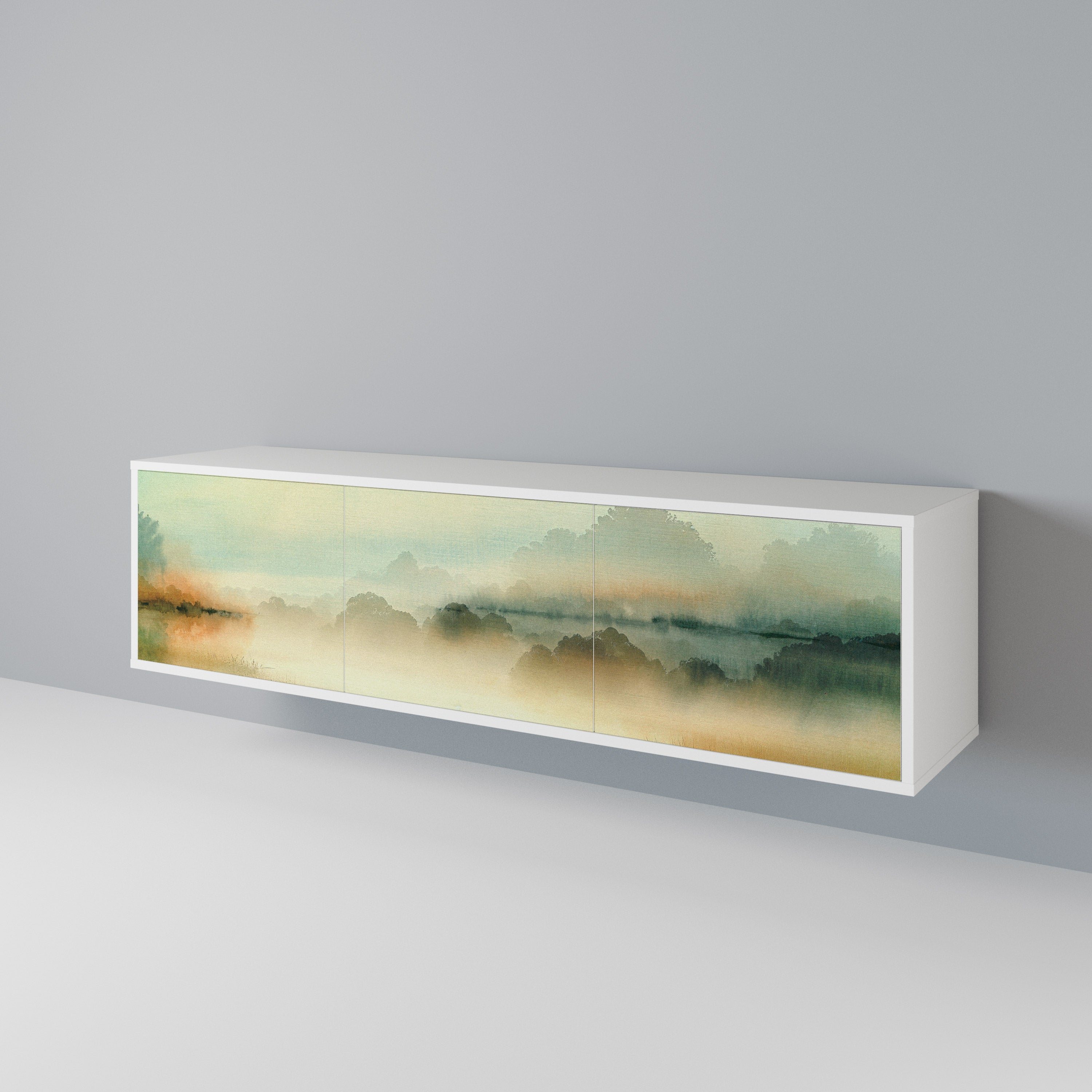 MORNING BY THE LAKE 3-Door TV Cabinet