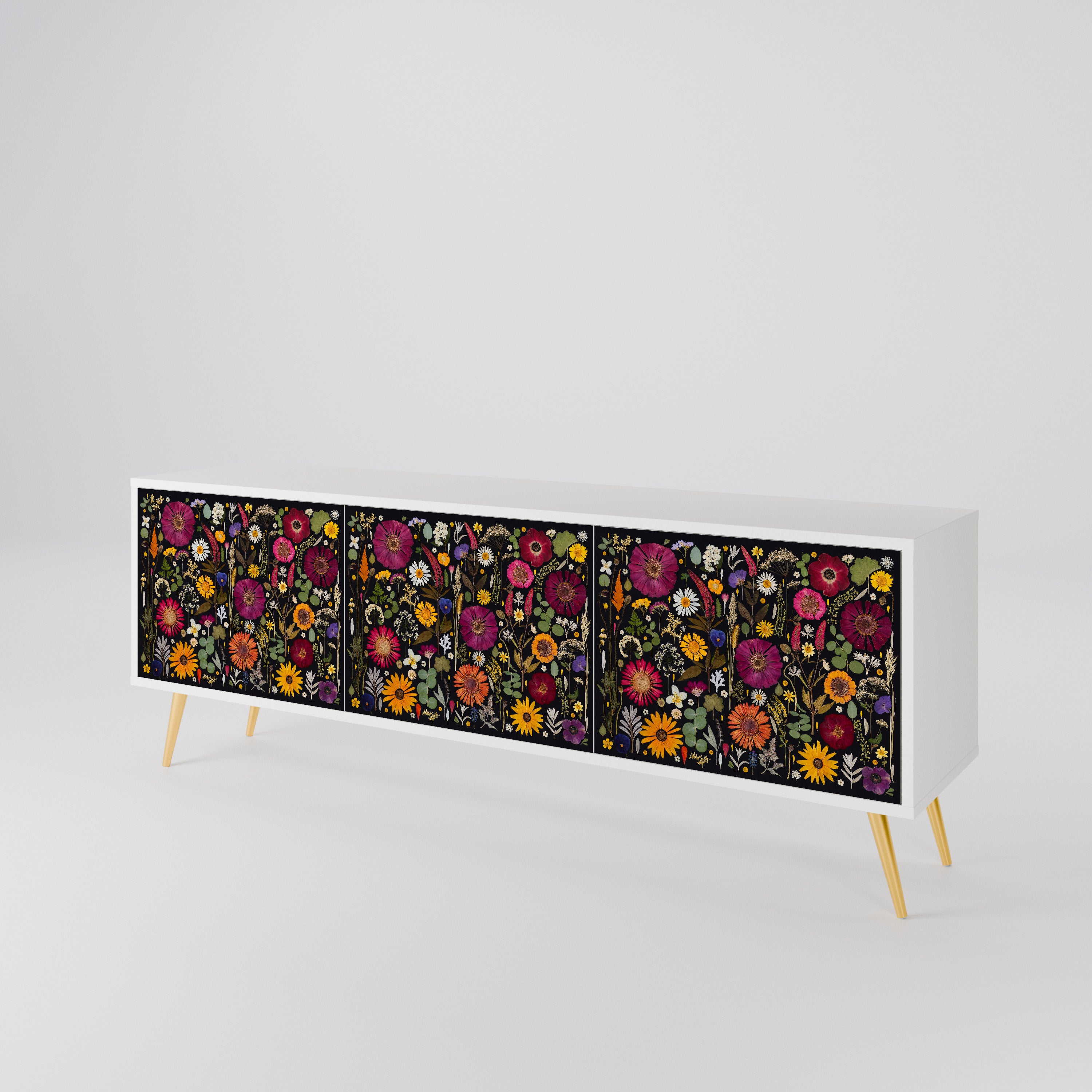 MIDNIGHT GARDEN 3-türiger TV-Schrank