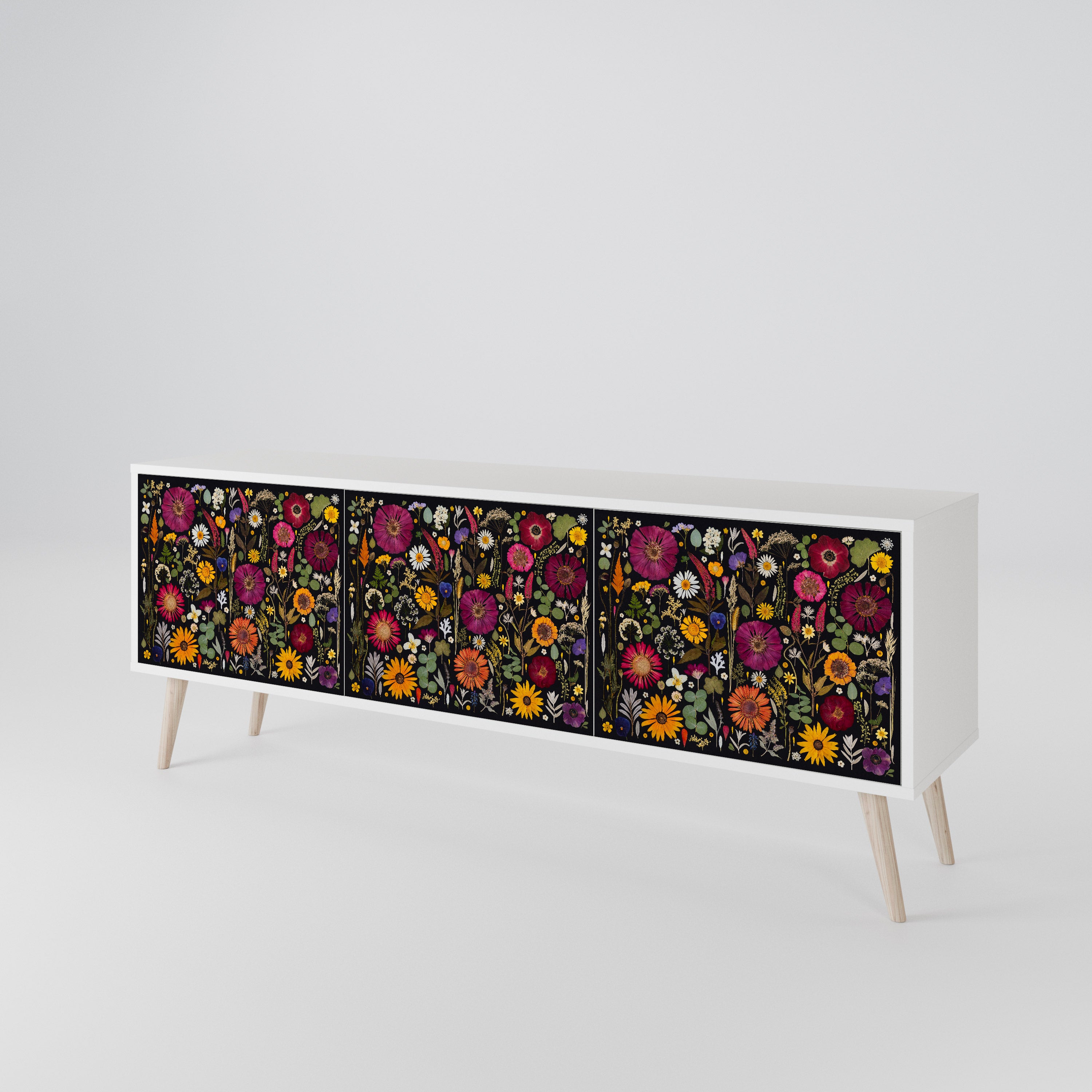 MIDNIGHT GARDEN 3-türiger TV-Schrank