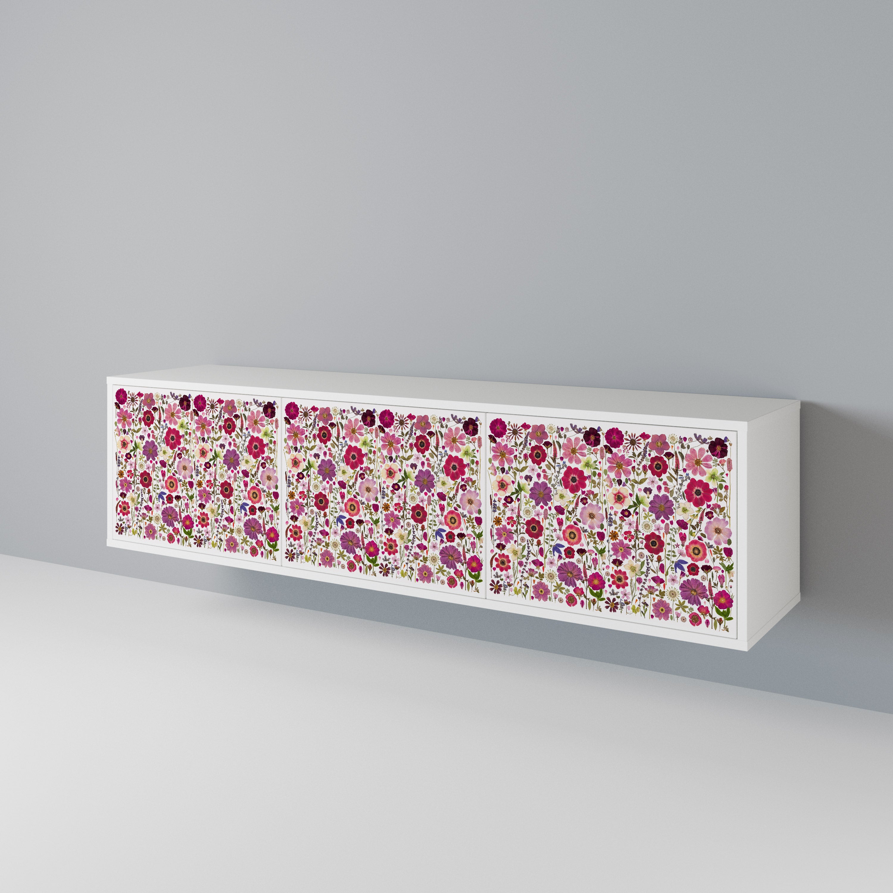 PETAL GARDEN 3-türiger TV-Schrank