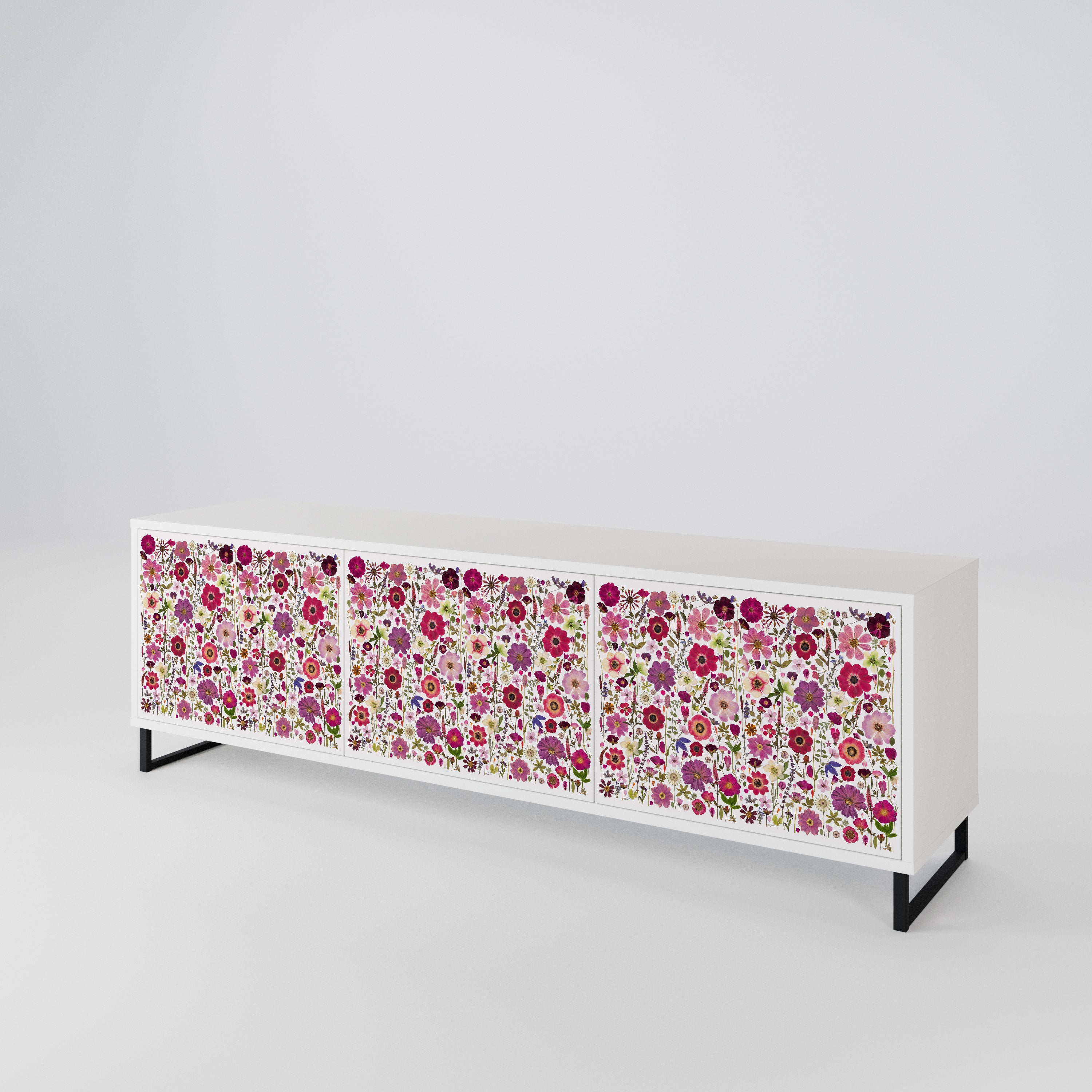 PETAL GARDEN 3-türiger TV-Schrank