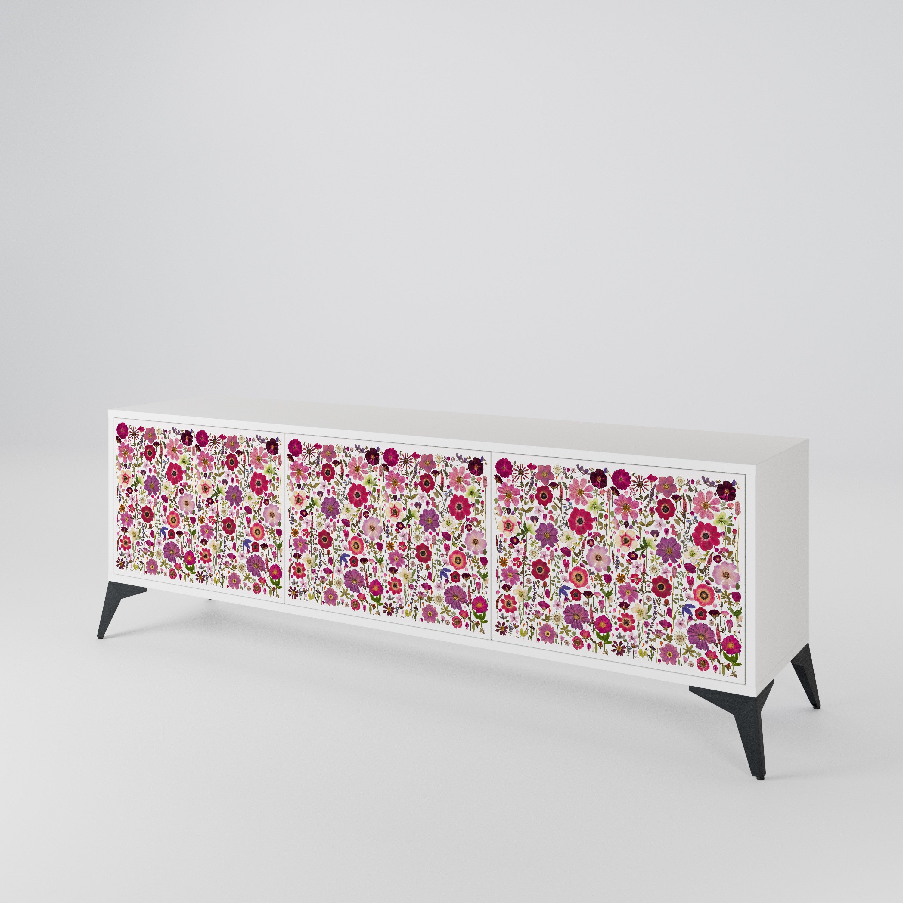 PETAL GARDEN 3-türiger TV-Schrank