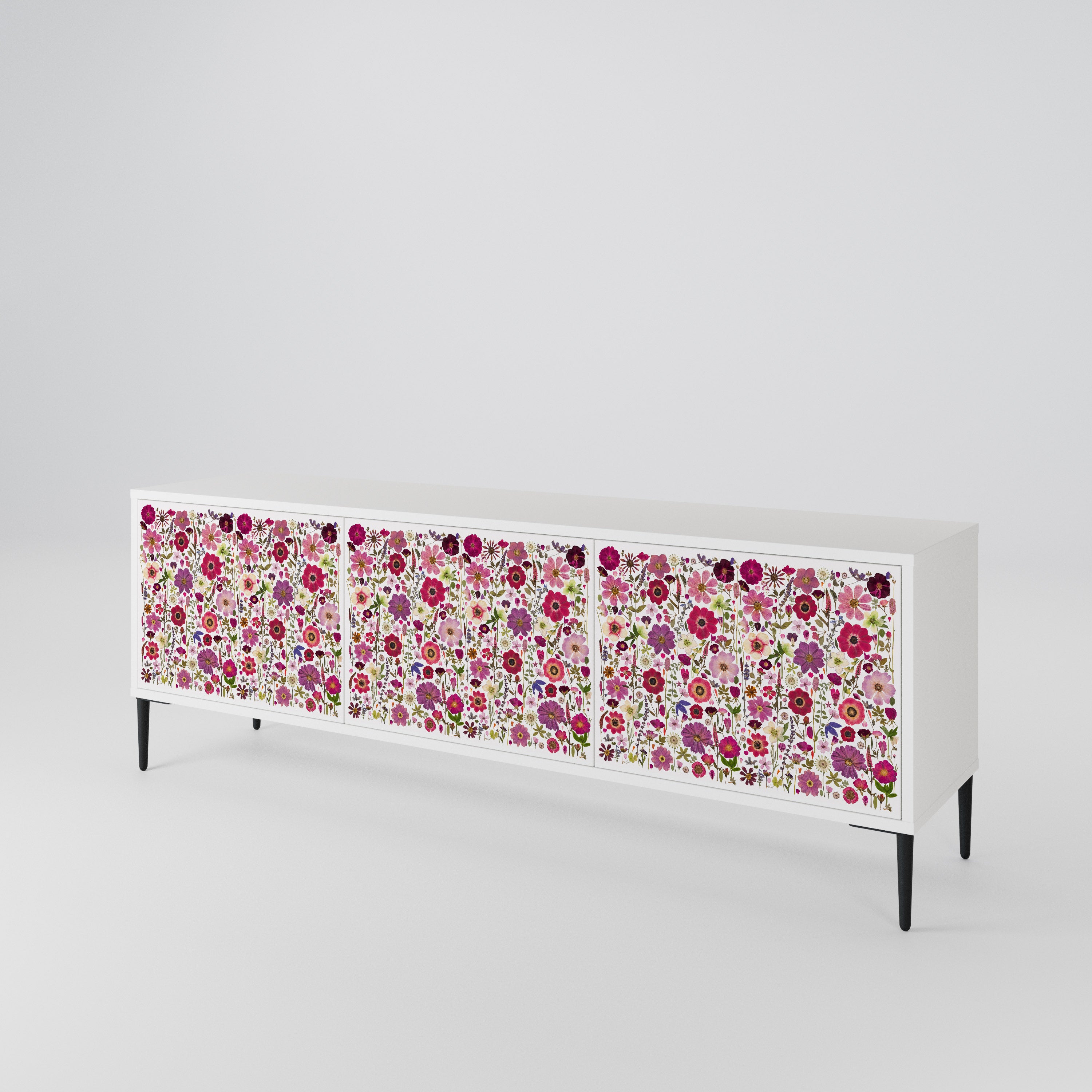 PETAL GARDEN 3-türiger TV-Schrank