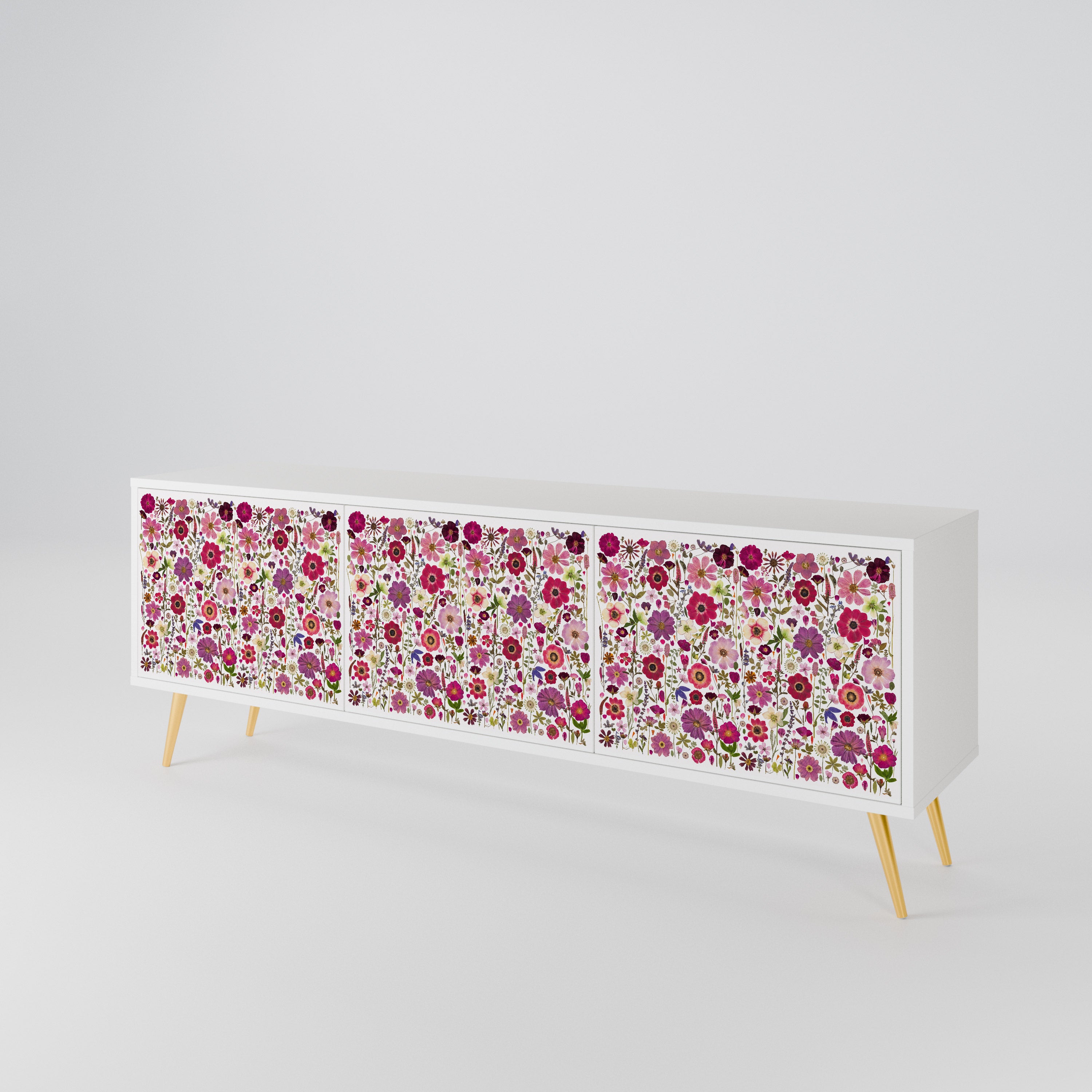 PETAL GARDEN 3-türiger TV-Schrank