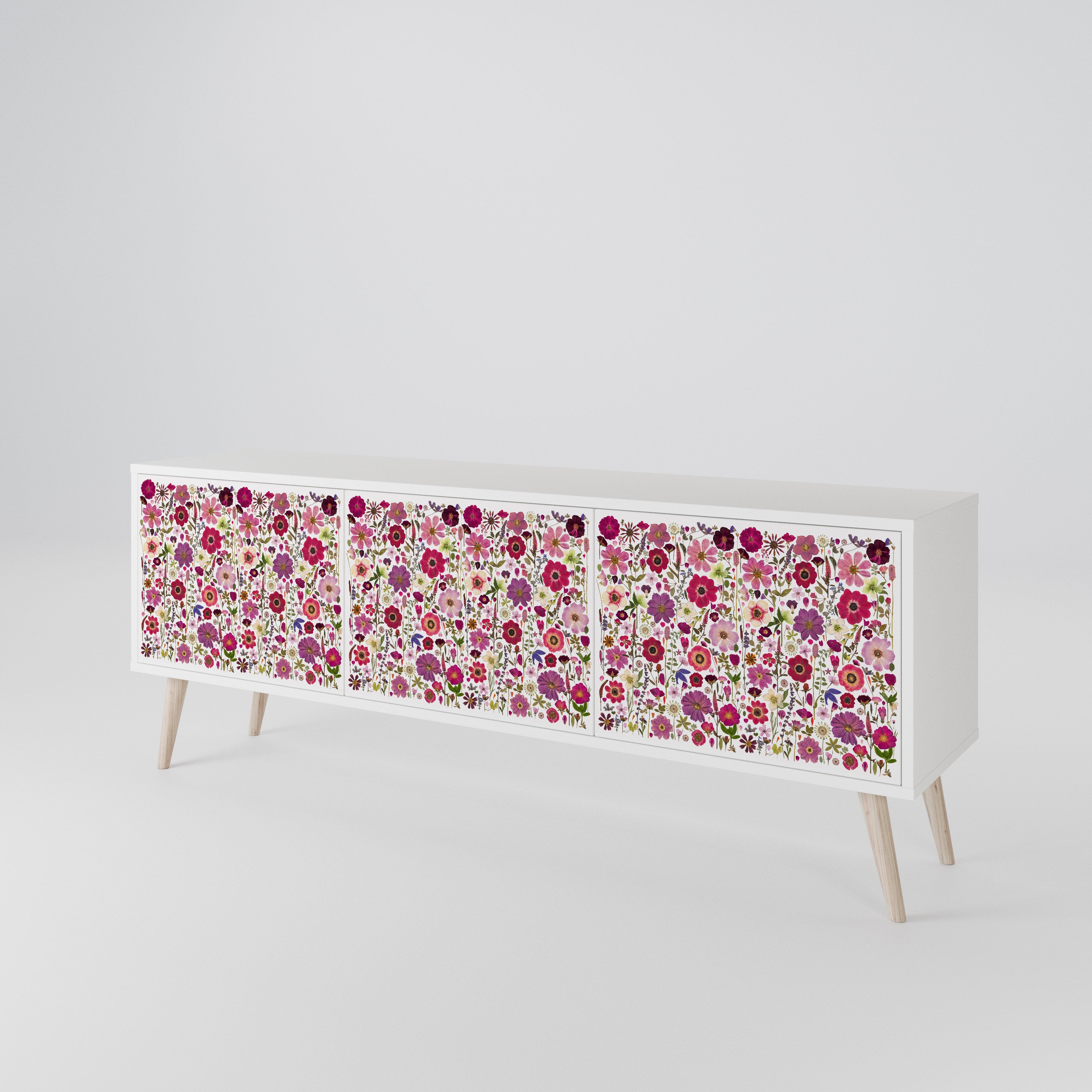 PETAL GARDEN 3-türiger TV-Schrank