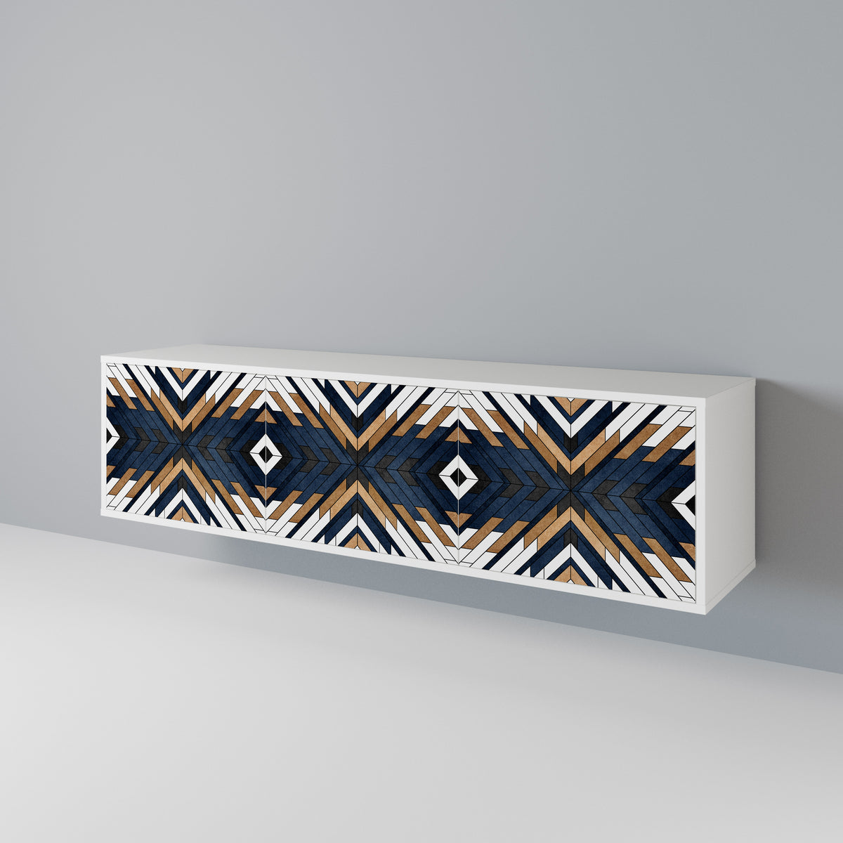 ARTFUL GEOMETRY 3-türiges TV-Lowboard