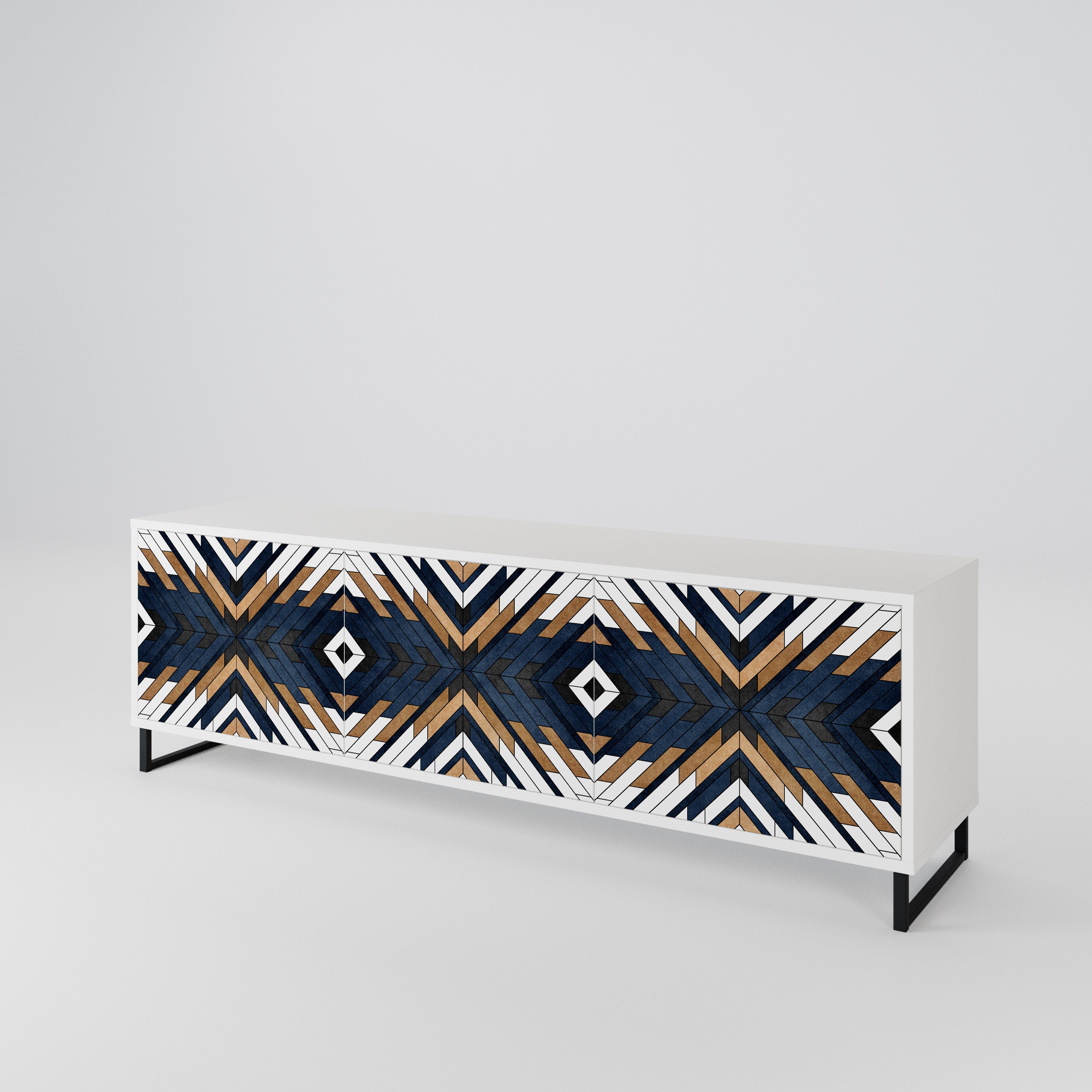 ARTFUL GEOMETRY 3-türiges TV-Lowboard