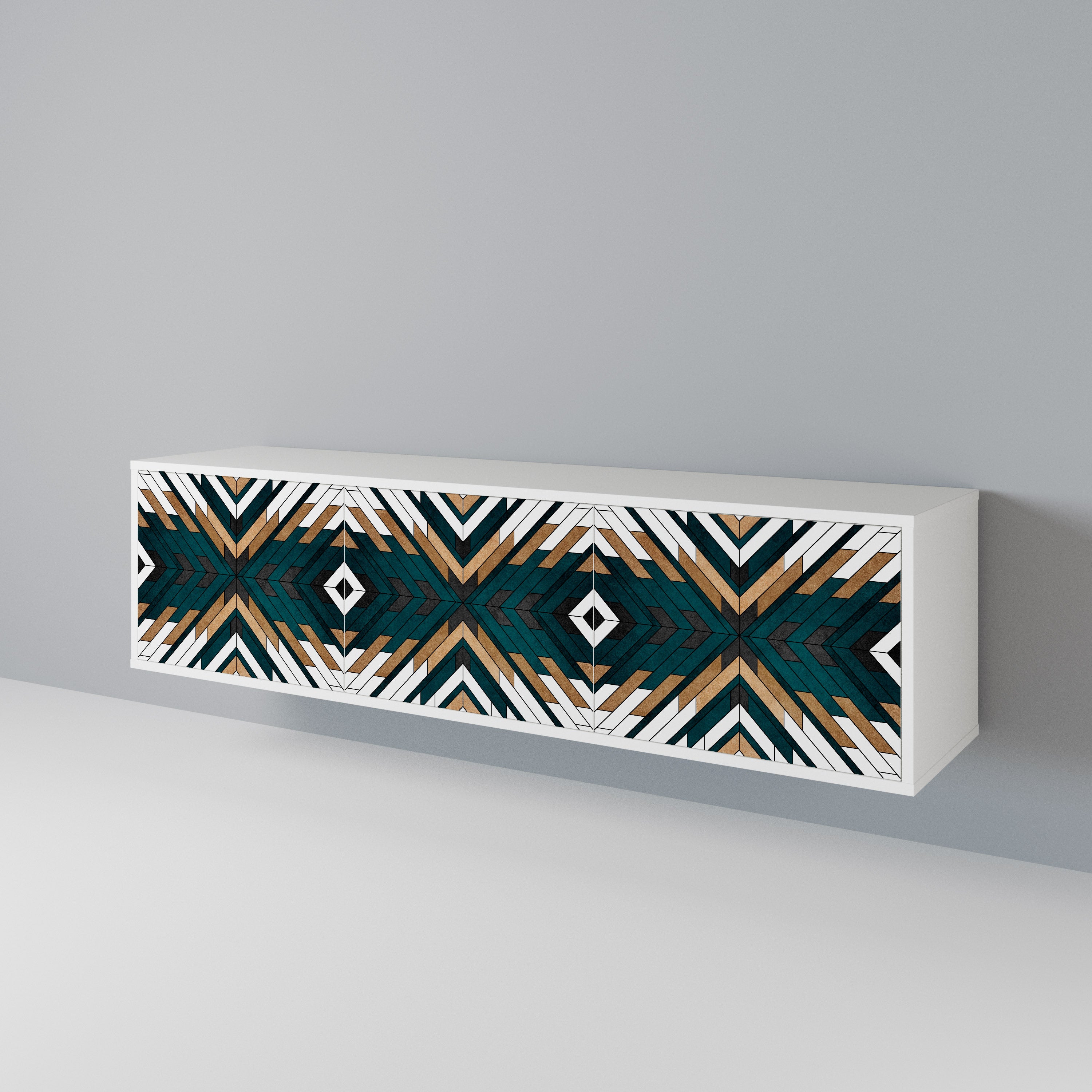 ARTISTIC GEOMETRY 3-türiges TV-Lowboard