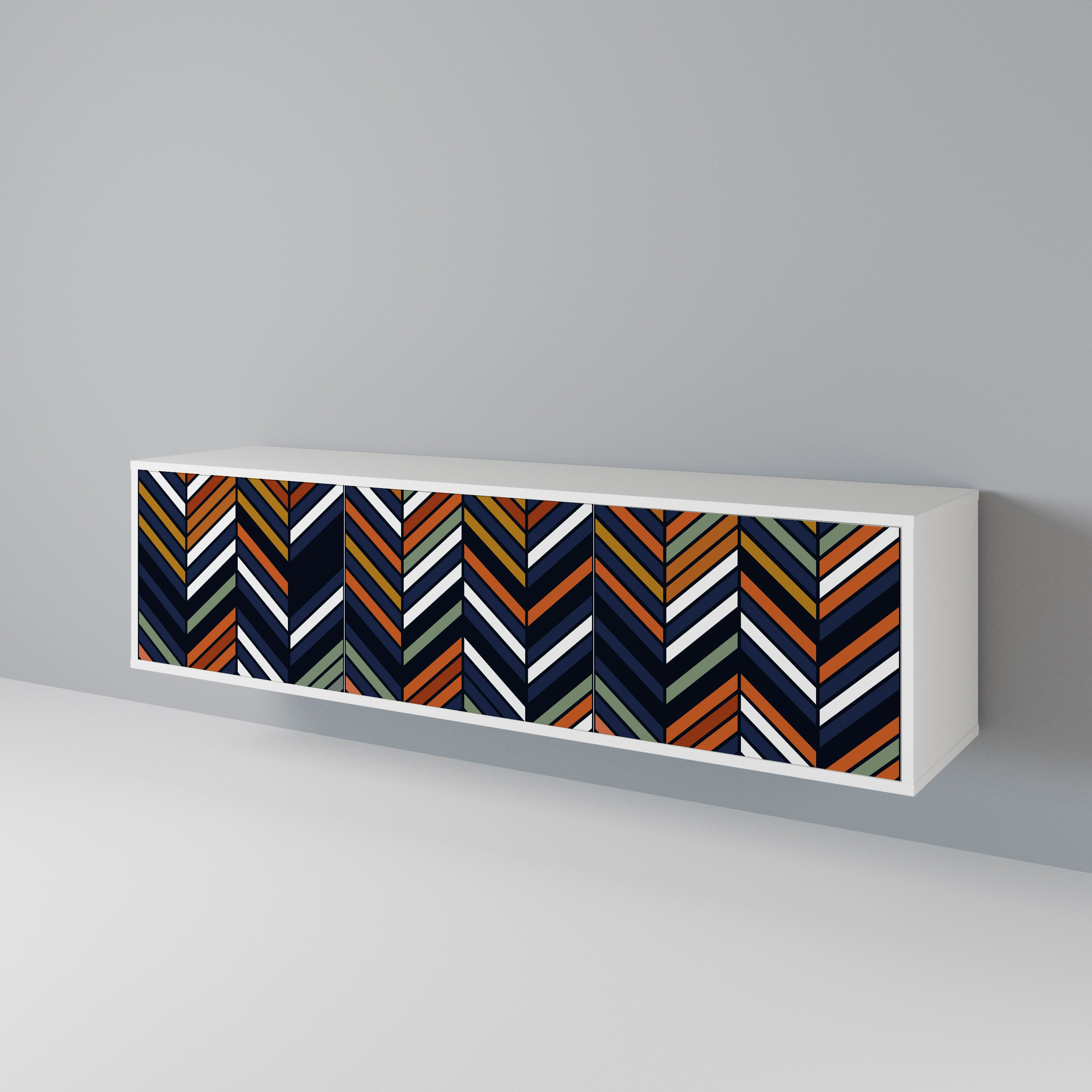 VIBRANT PATCHWORK 3-türiges TV-Lowboard