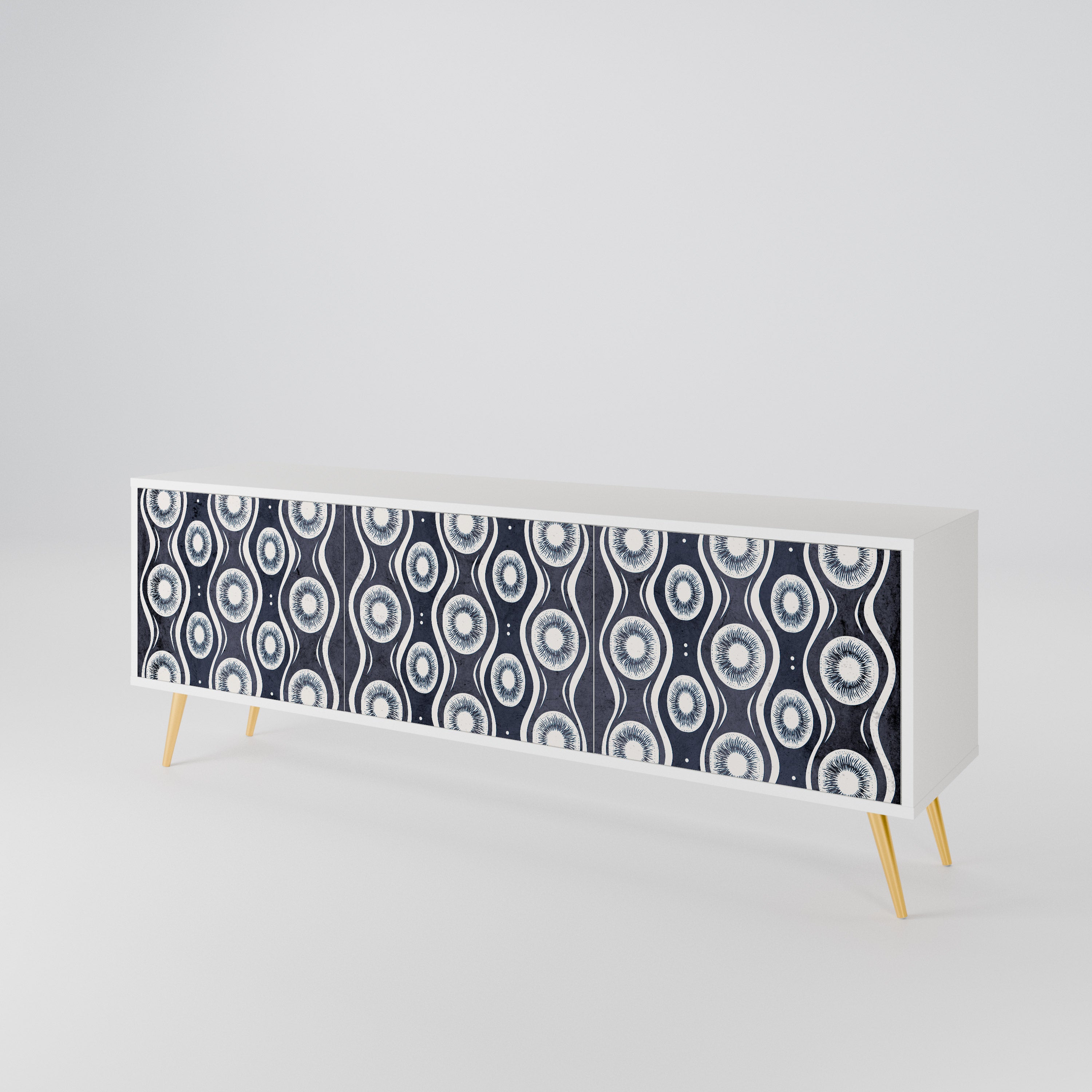 GRAPHITE EYES 3-türiges TV-Lowboard