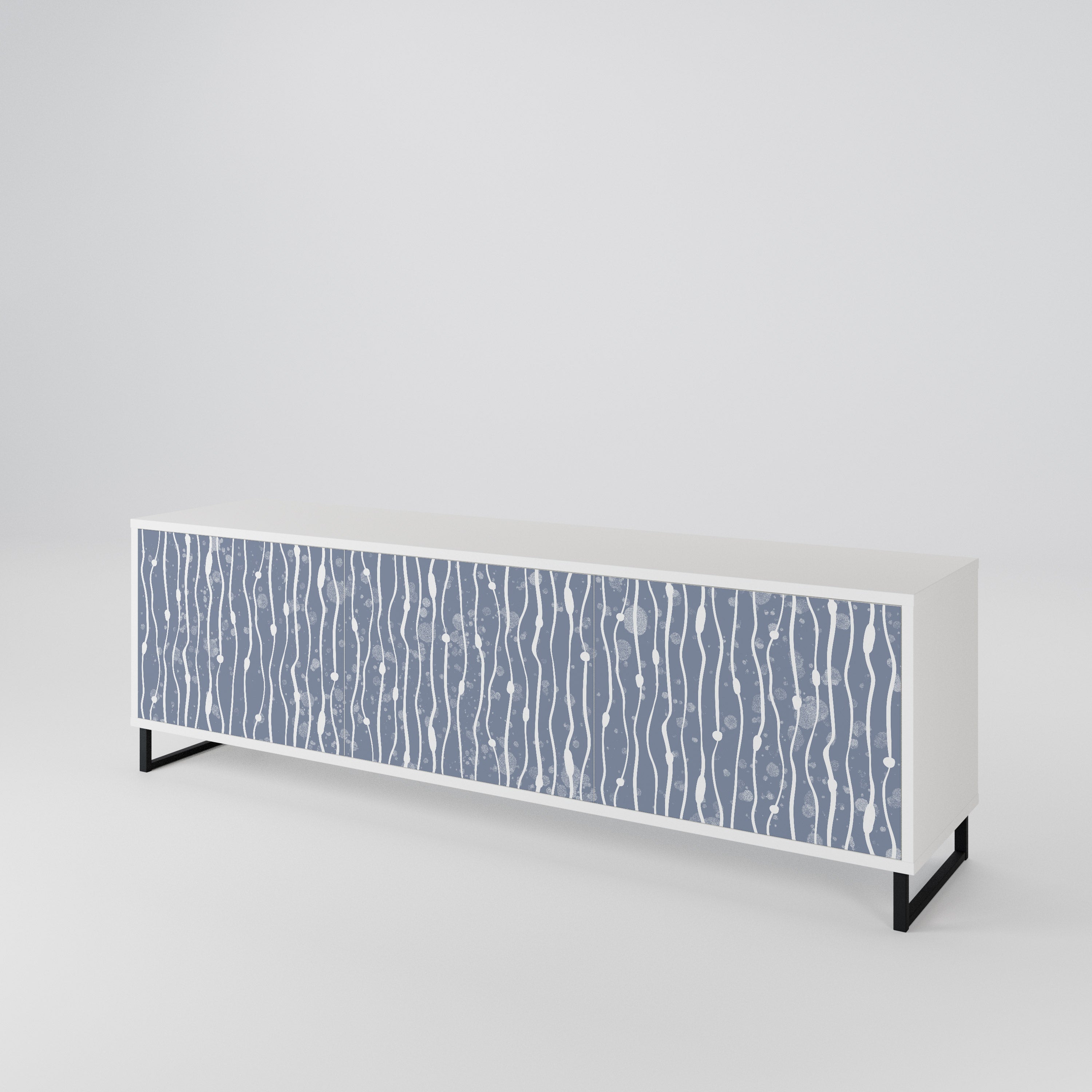 GRAPHITE RAIN 3-türiges TV-Lowboard