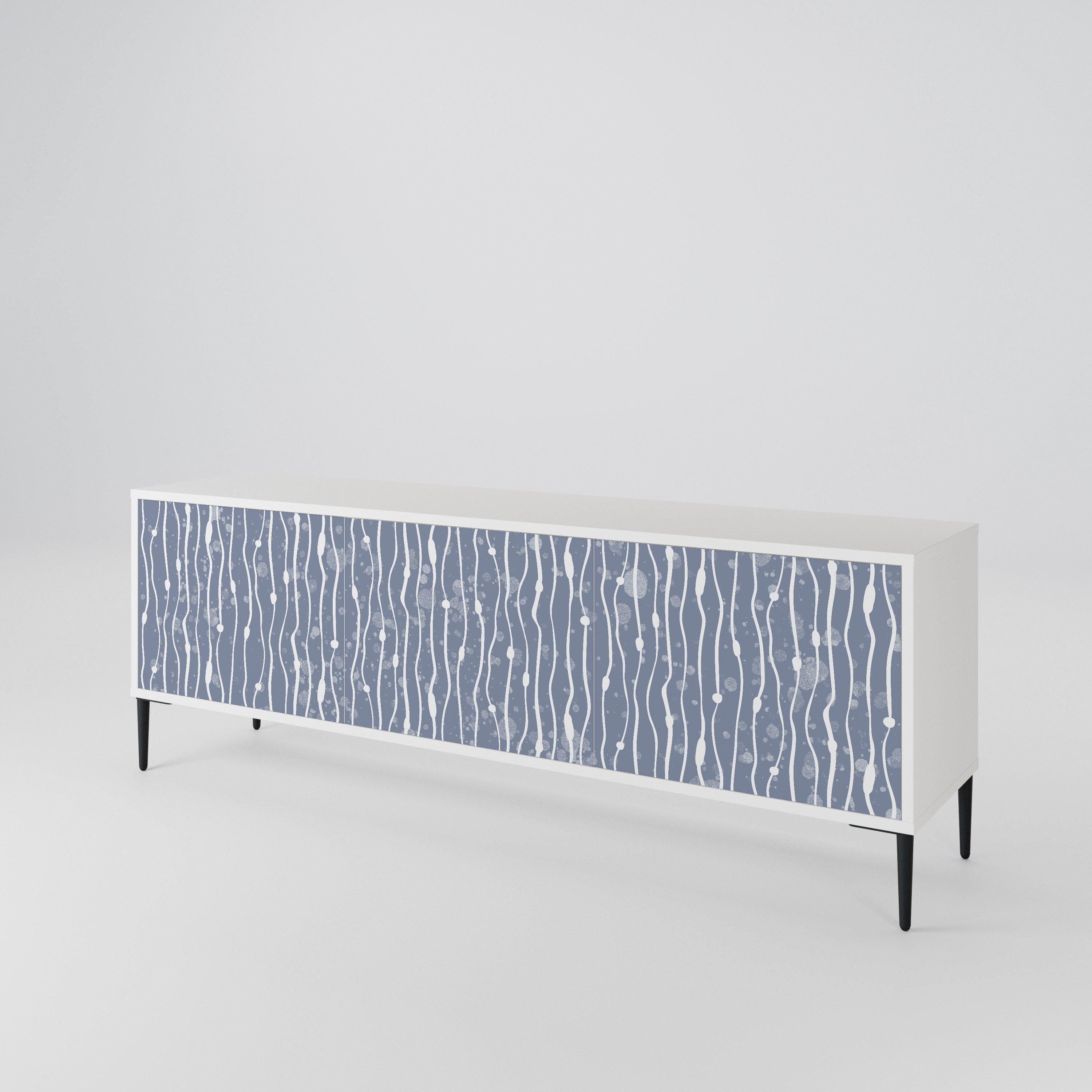 GRAPHITE RAIN 3-türiges TV-Lowboard