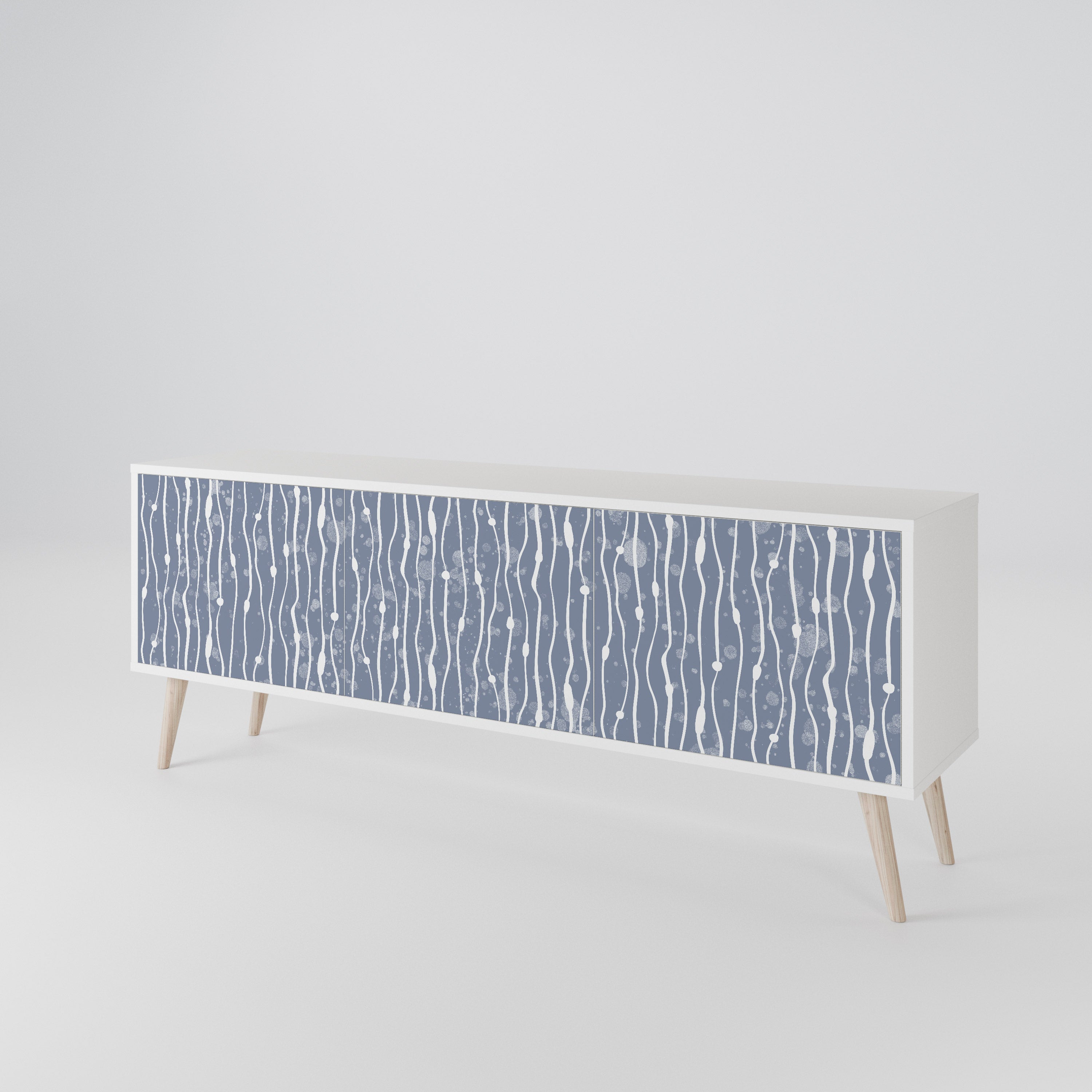 GRAPHITE RAIN 3-türiges TV-Lowboard