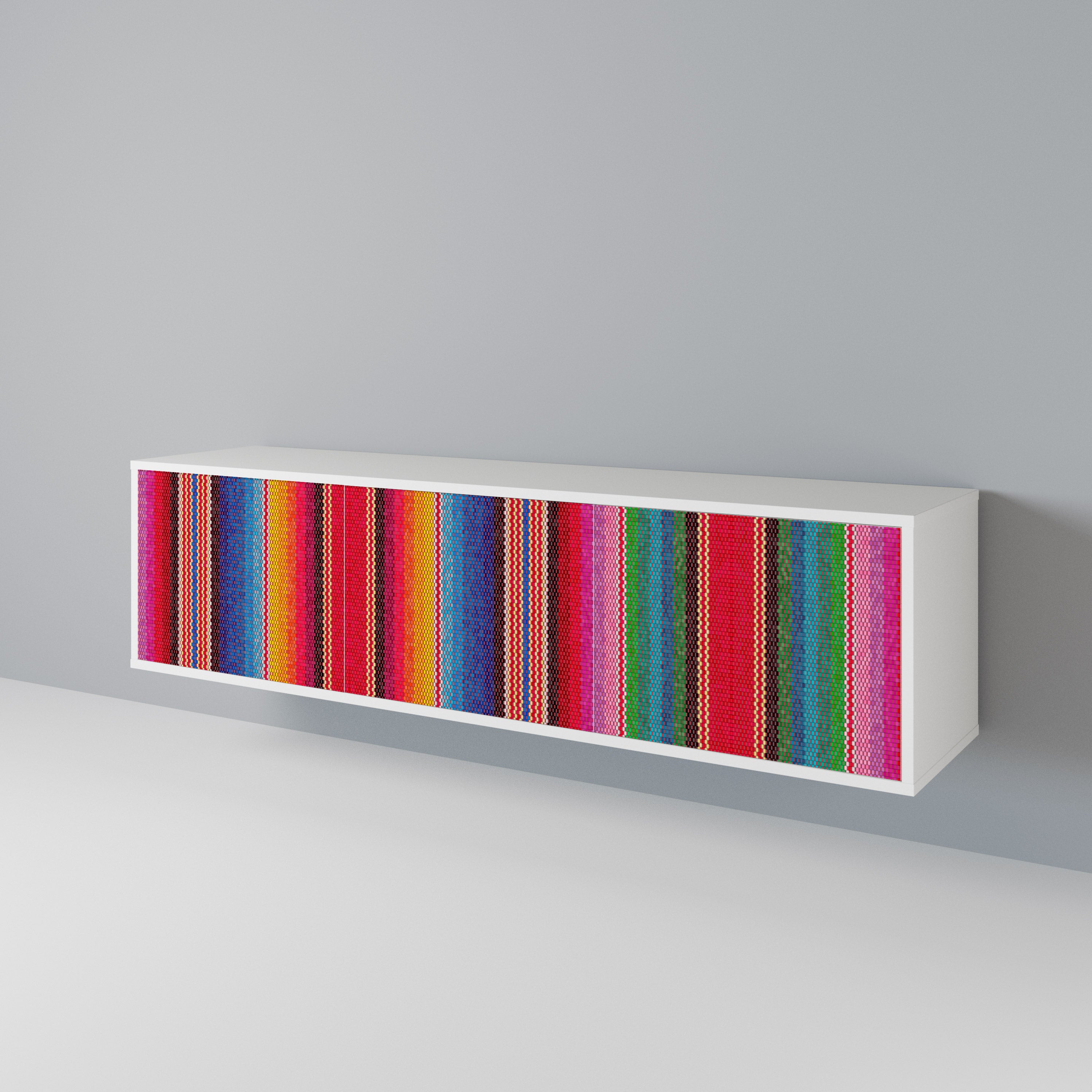 ETHNIC MEXICAN 3-Door TV Cabinet