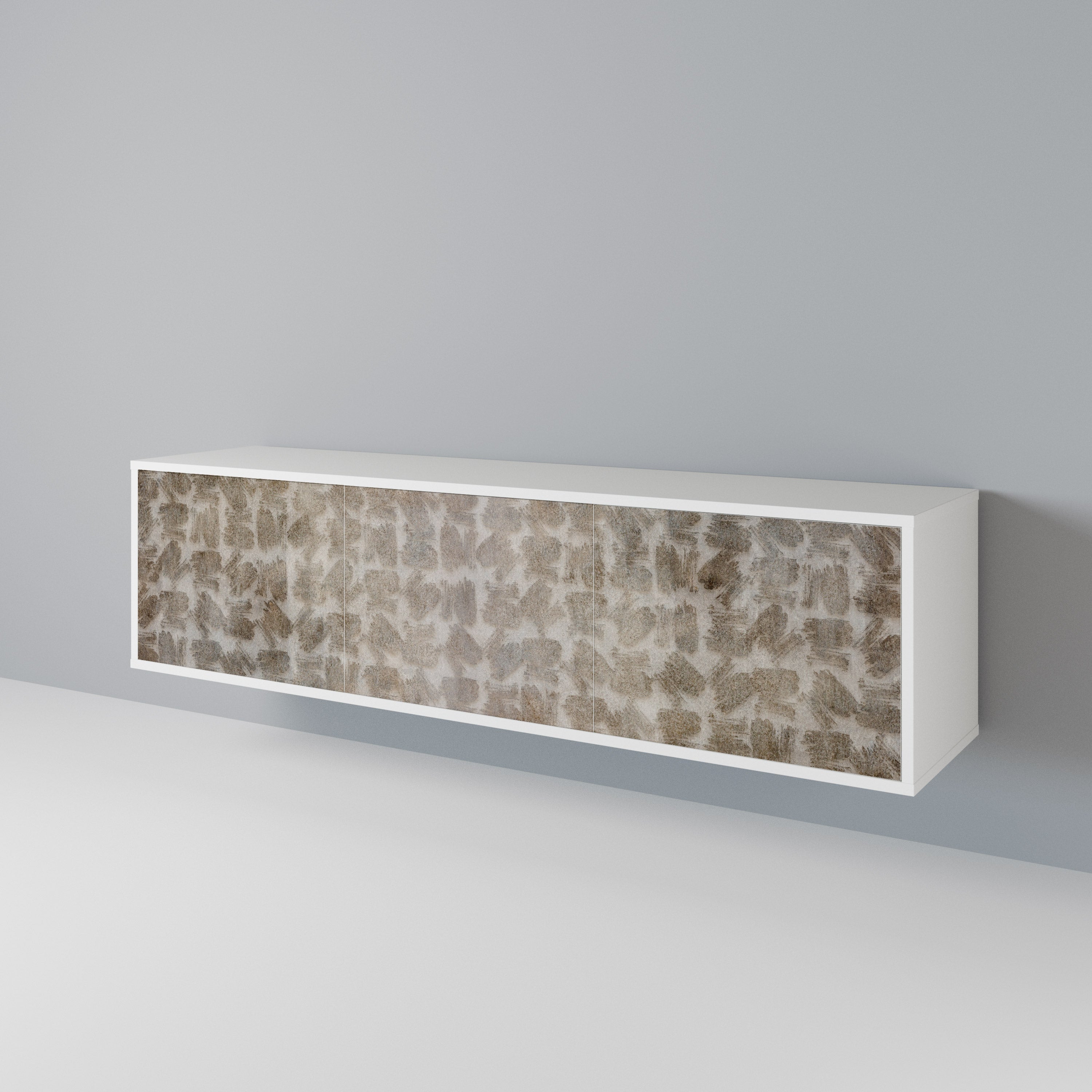 SLIGHTLY BLURRED 3-Door TV Cabinet