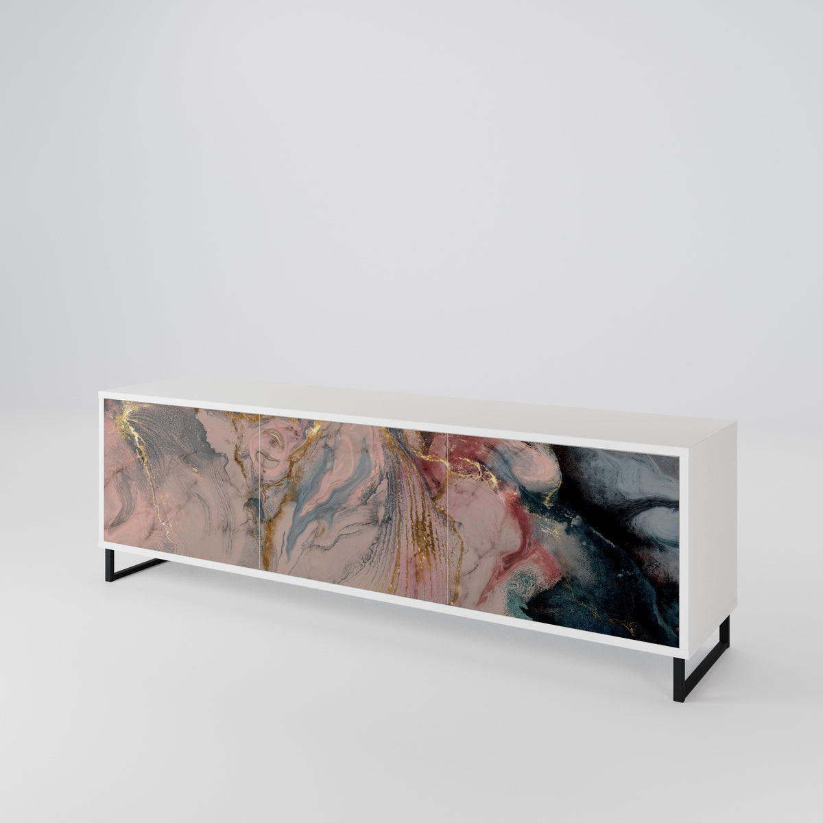 GILDED SWIRLS 3-türiges TV-Lowboard
