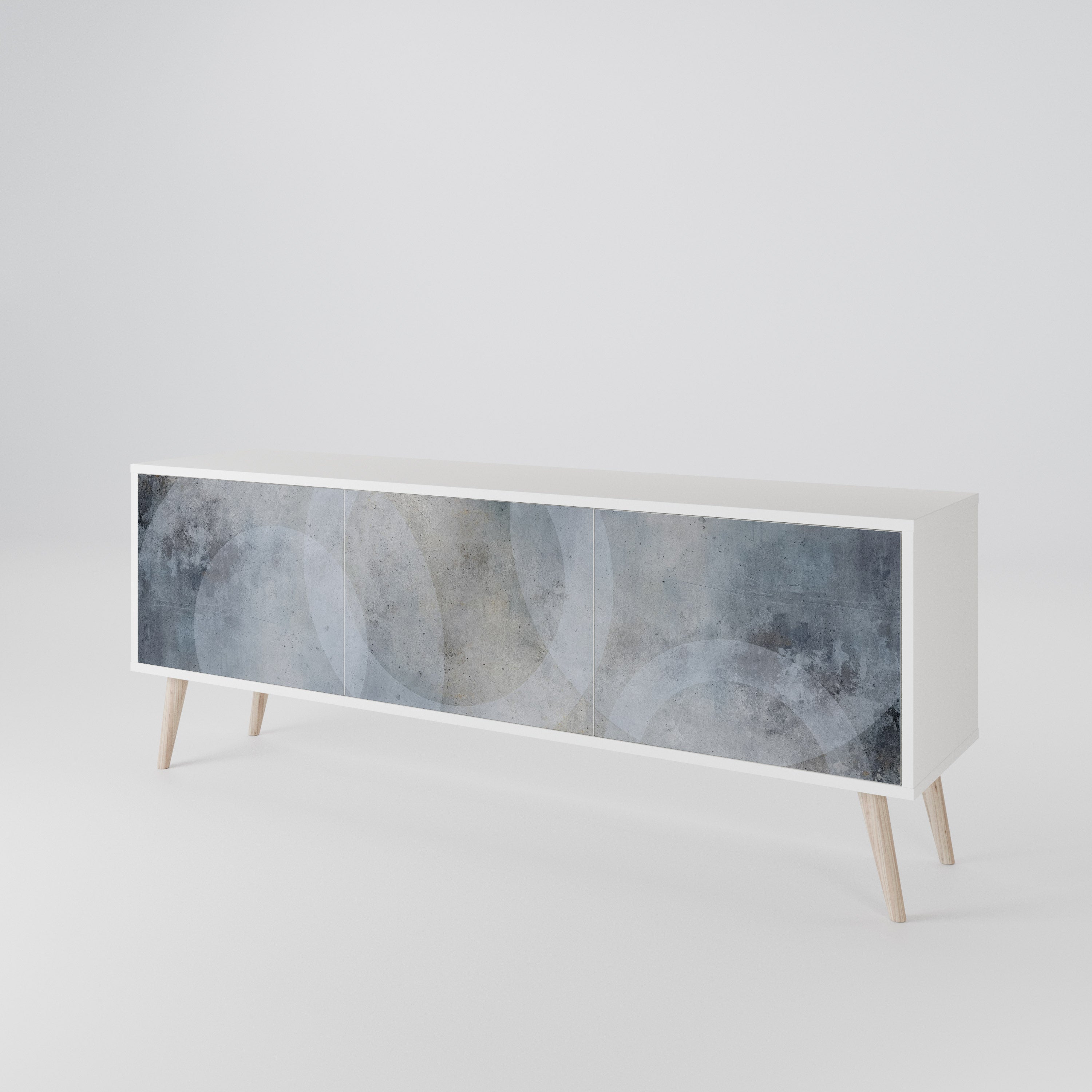 MUTED ARC 3-Door TV Cabinet