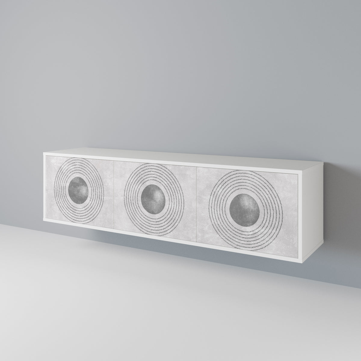 SOLID CIRCLES 3-türiges TV-Lowboard